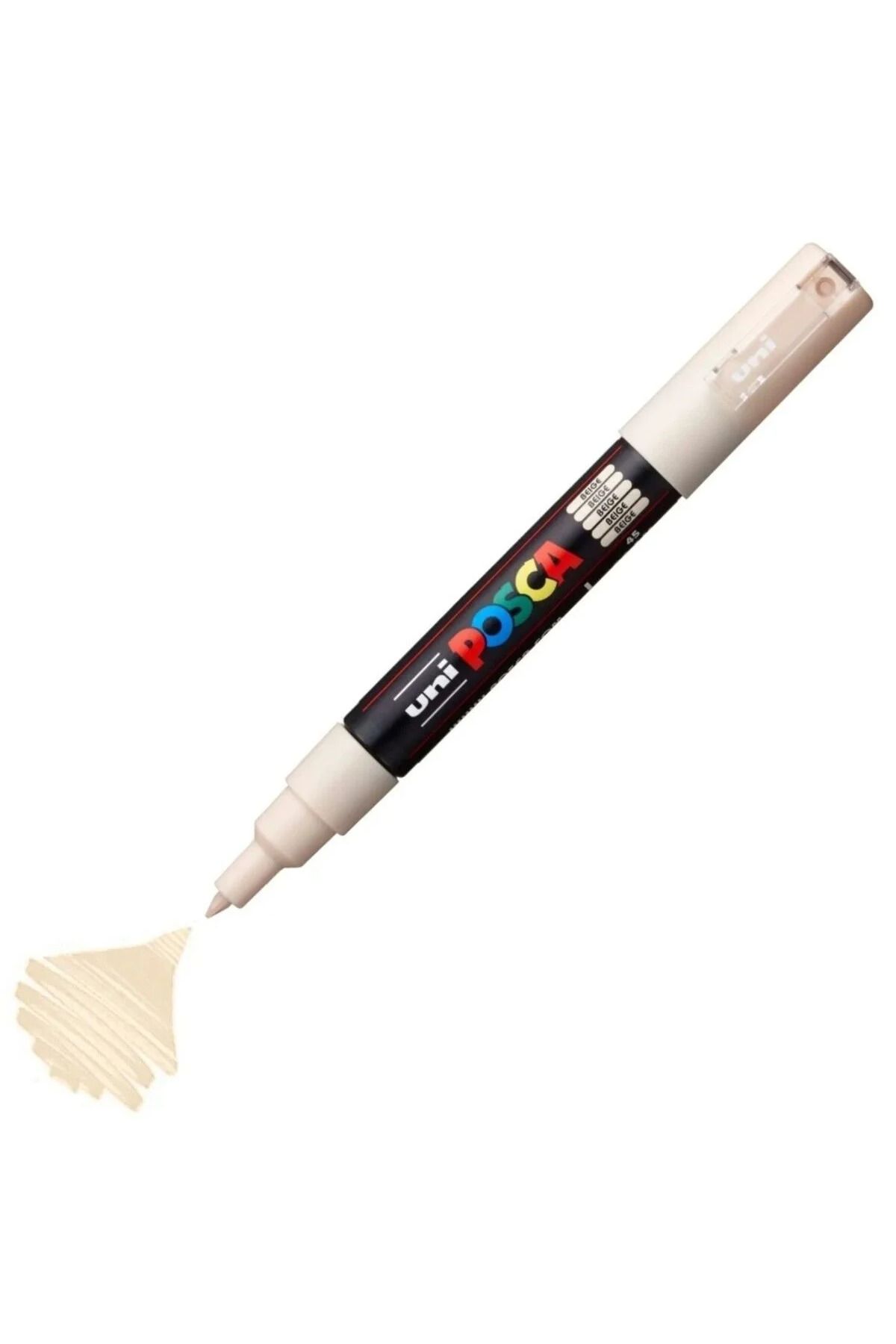 Uni Posca Marker Akrilik Boyama Kalemi PC-1M Extra Fine 0.7mm Bej