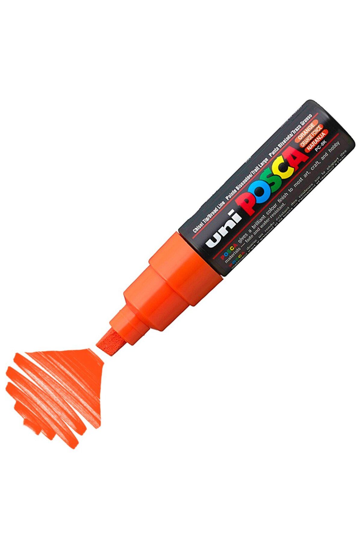 Uni Posca Marker Akrilik Boyama Kalemi Pc-8k Bold 8.0 Mm Turuncu