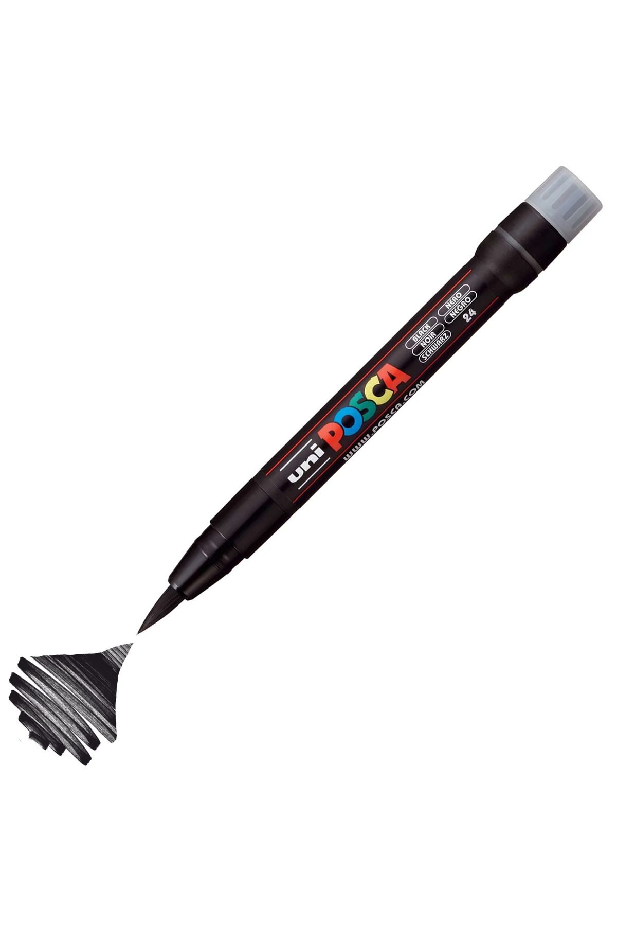 Uni Posca Marker Akrilik Boyama Kalemi Pcf-350 Brush 0.1-10 Mm Siyah