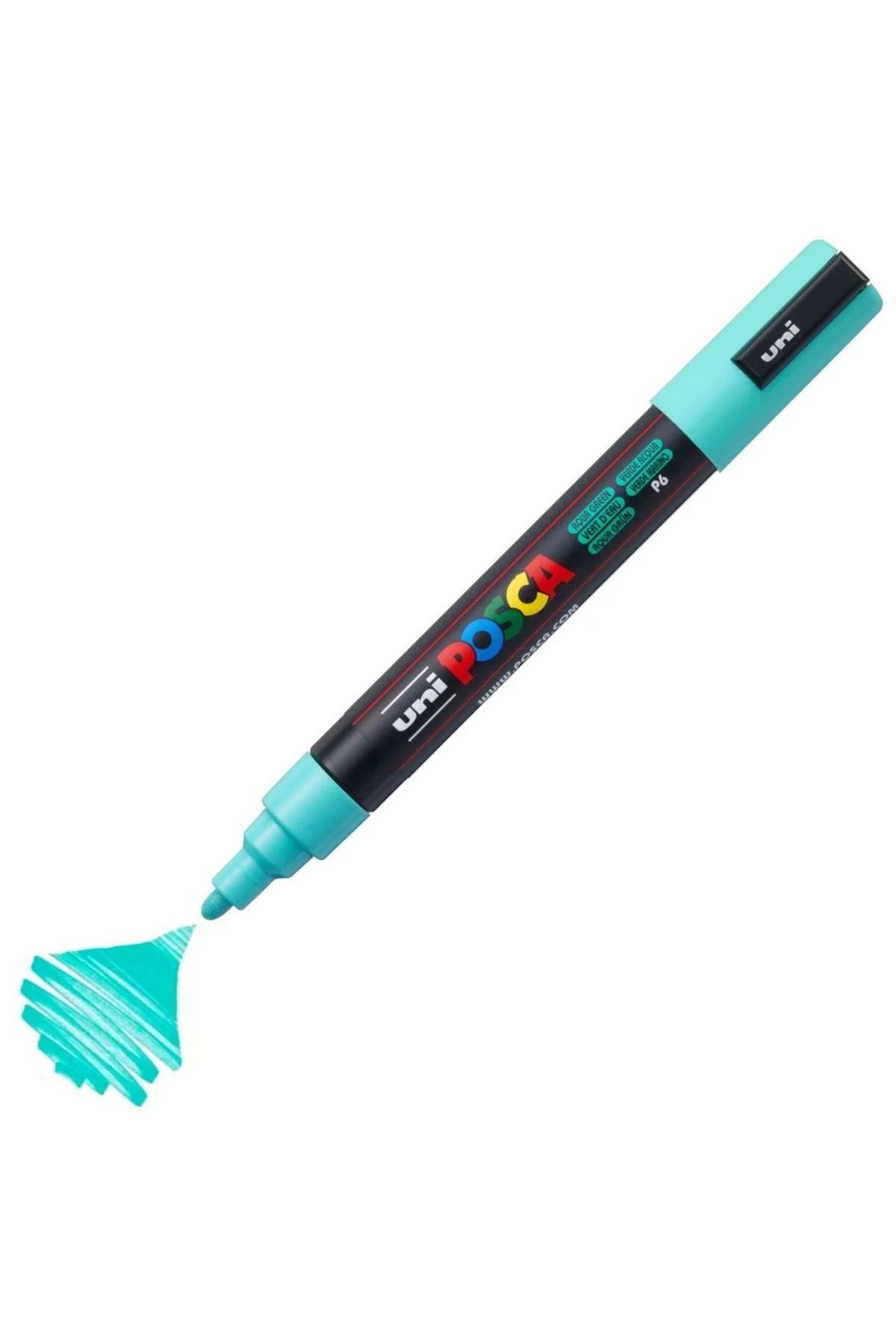 Uni Posca Marker Akrilik Boyama Kalemi PC-5M Medium 1.8-2.5mm Su Yeşili