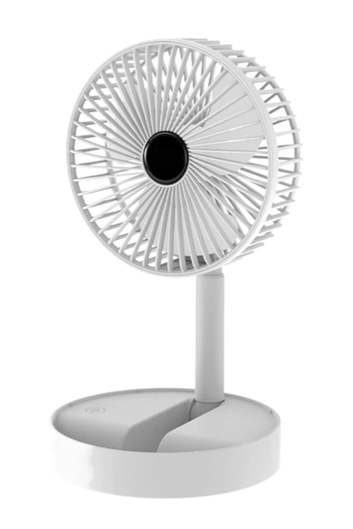 Smith 3 Kademeli Beyaz Şarjlı Katlanılabilir Mini Fan Masa Üstü Vantilatörü Soğutucu Sessiz El Fanı