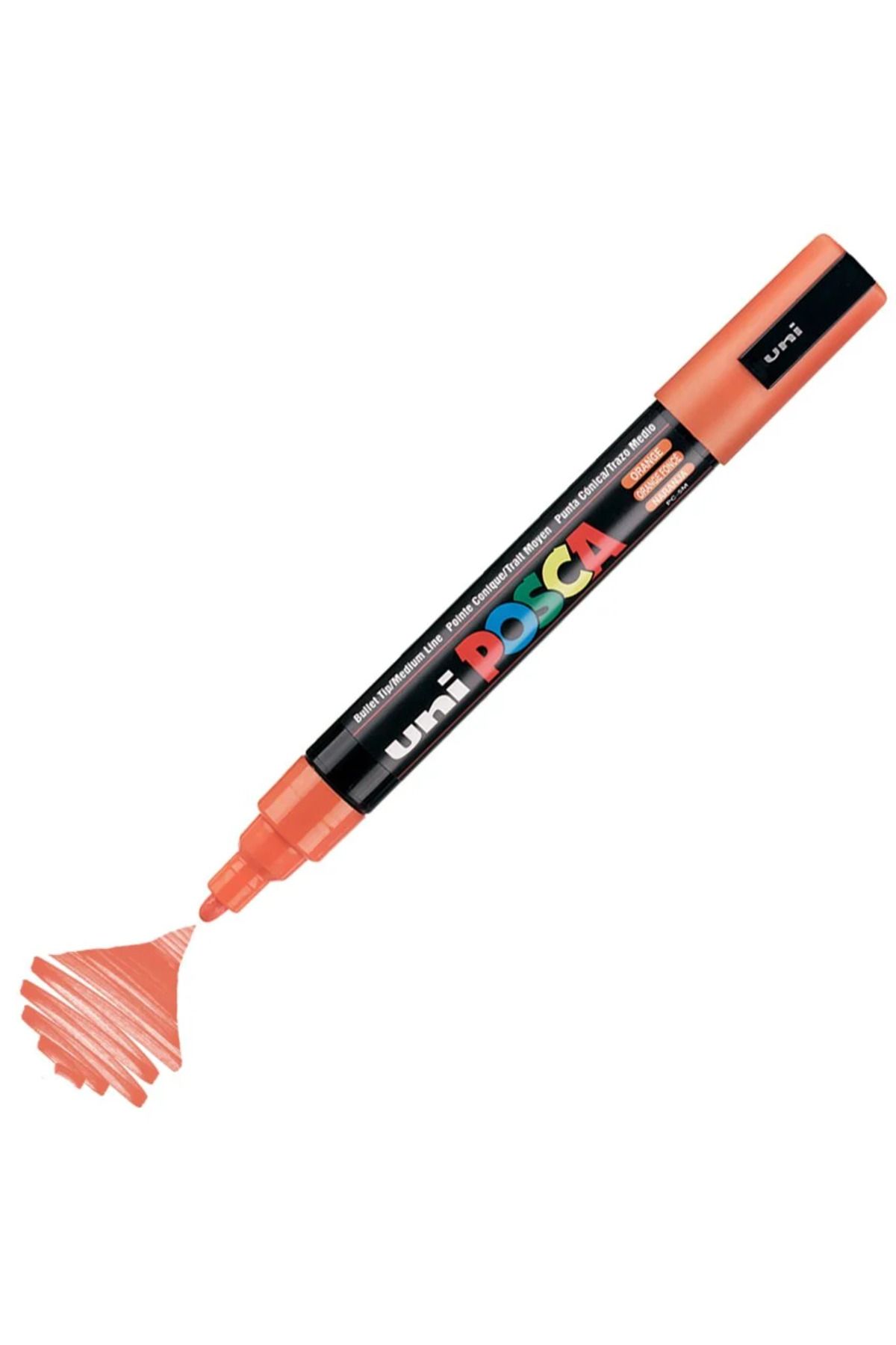 Uni Posca Marker Akrilik Boyama Kalemi PC-5M Medium 1.8-2.5mm Turuncu