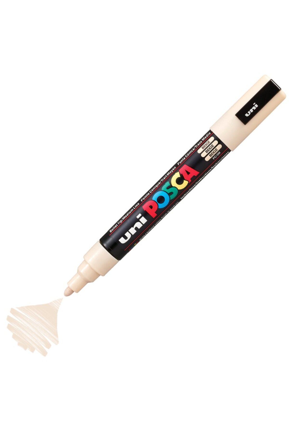 Uni Posca Marker Akrilik Boyama Kalemi PC-5M Medium 1.8-2.5mm Bej