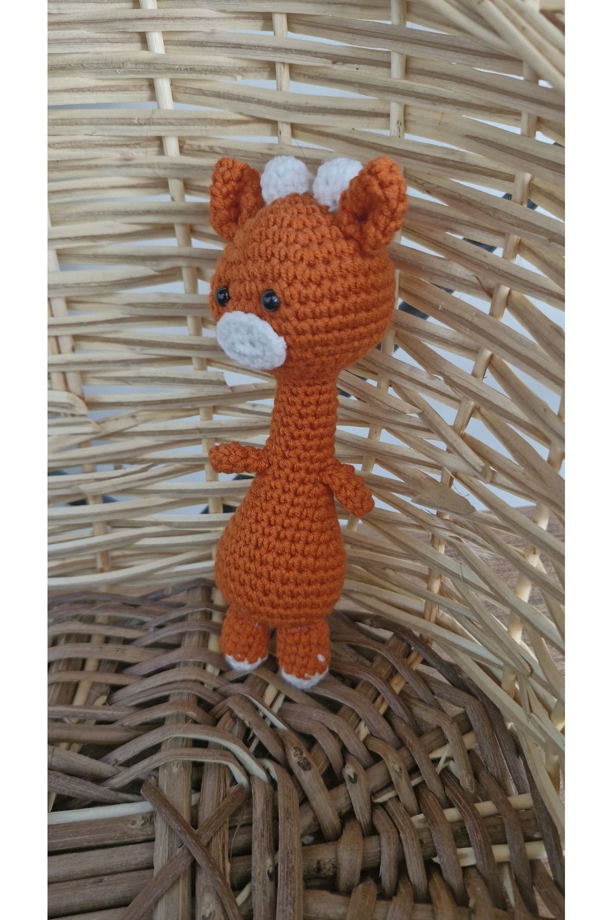 MiLio Store MiLio Çocuklara Özel Turuncu Zürafa – El Yapımı Neşeli Amigurumi Oyuncak