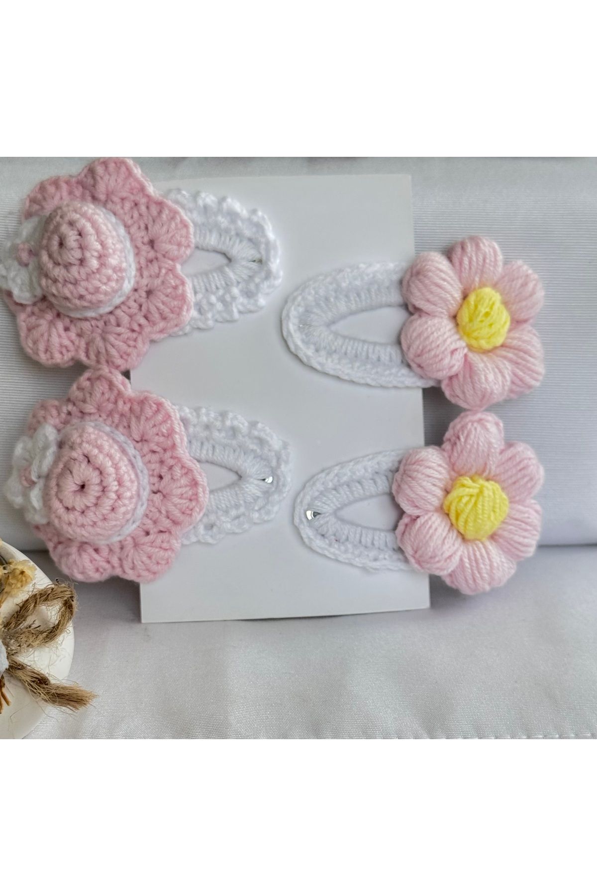 BY DİLEK ÇETİN ACCESSORY Örgü çıt çıt toka