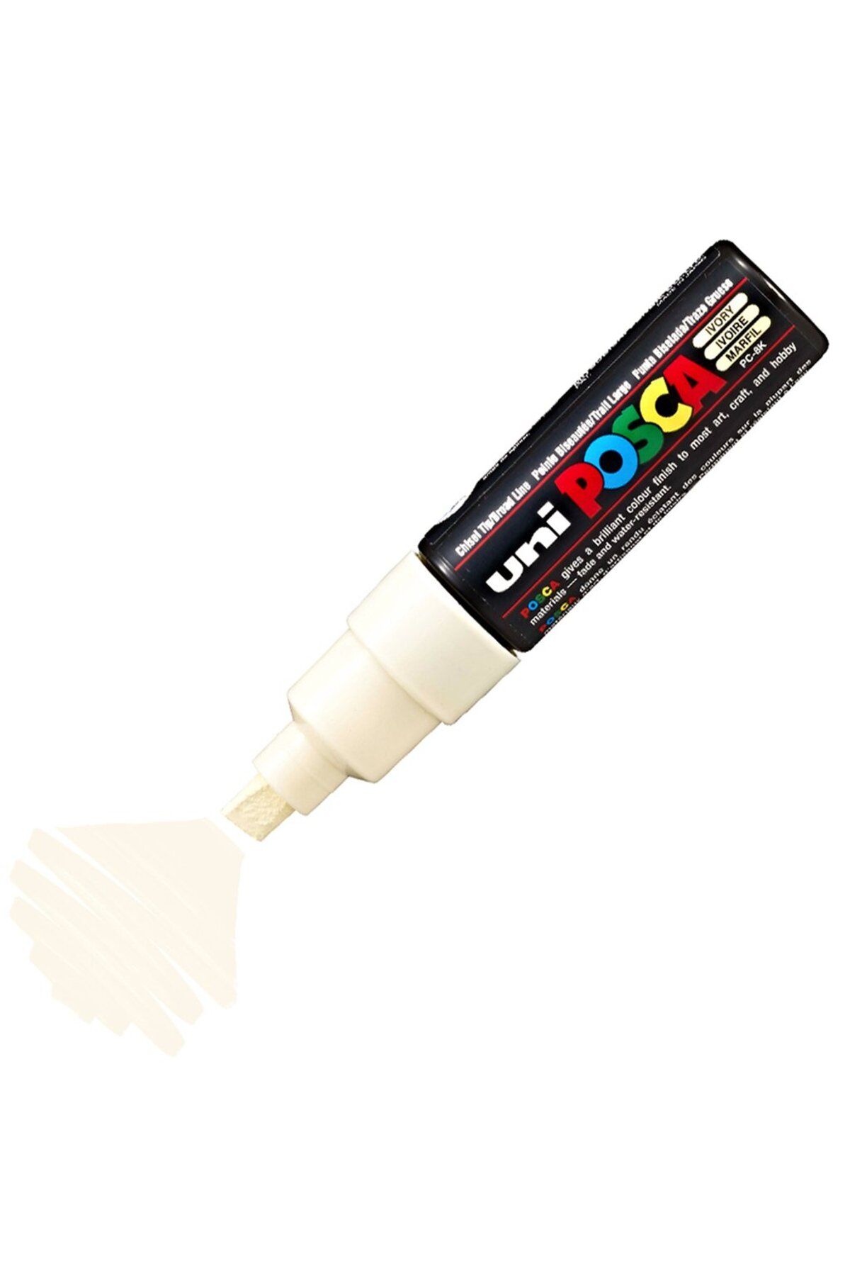 Uni Posca Marker Akrilik Boyama Kalemi Pc-8k Bold 8.0 Mm Fildişi