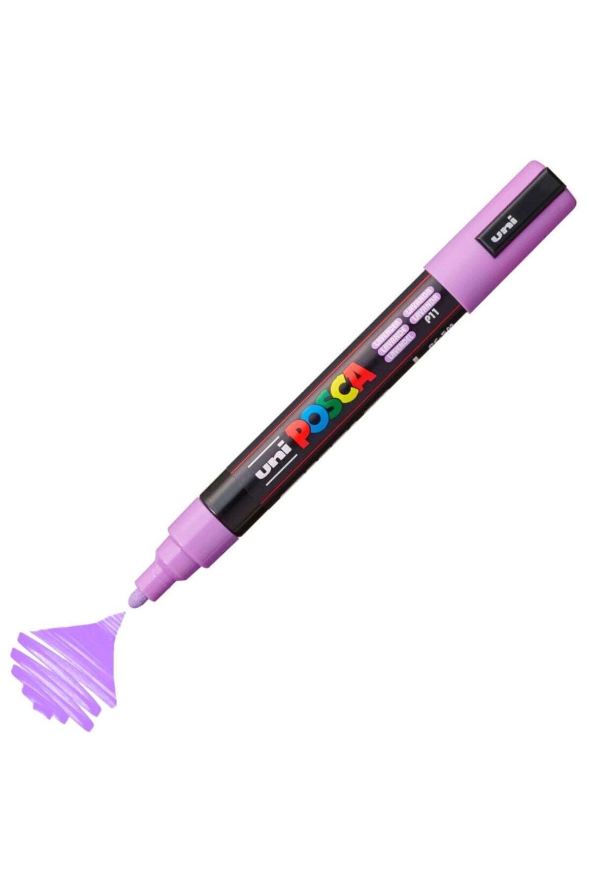 Uni Posca Marker Akrilik Boyama Kalemi PC-5M Medium 1.8-2.5mm Menekşe