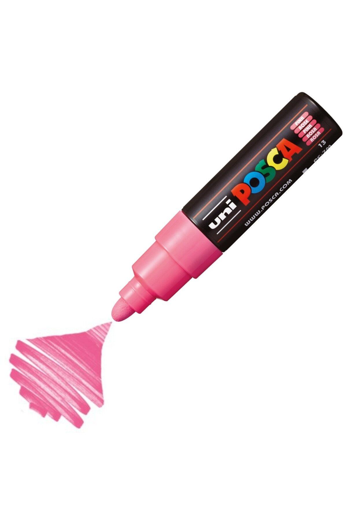 Uni Posca Marker Akrilik Boyama Kalemi PC-7M Bold 4.5-5.5 mm Pembe