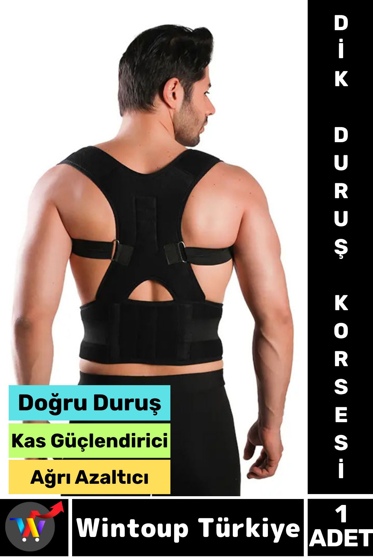 Wintoup Omurga Sırt Kas Güçlendiren Duruş Bozukluğu Düzelten Boyun Omuz Rahat Doğru Duruş Dik Duruş Korsesi