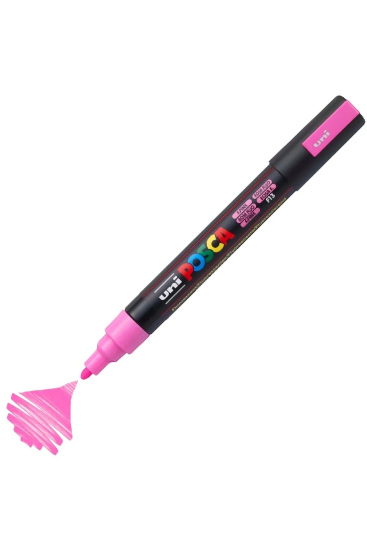 Uni Posca Marker Akrilik Boyama Kalemi PC-5M Medium 1.8-2.5mm Floresan Pembe