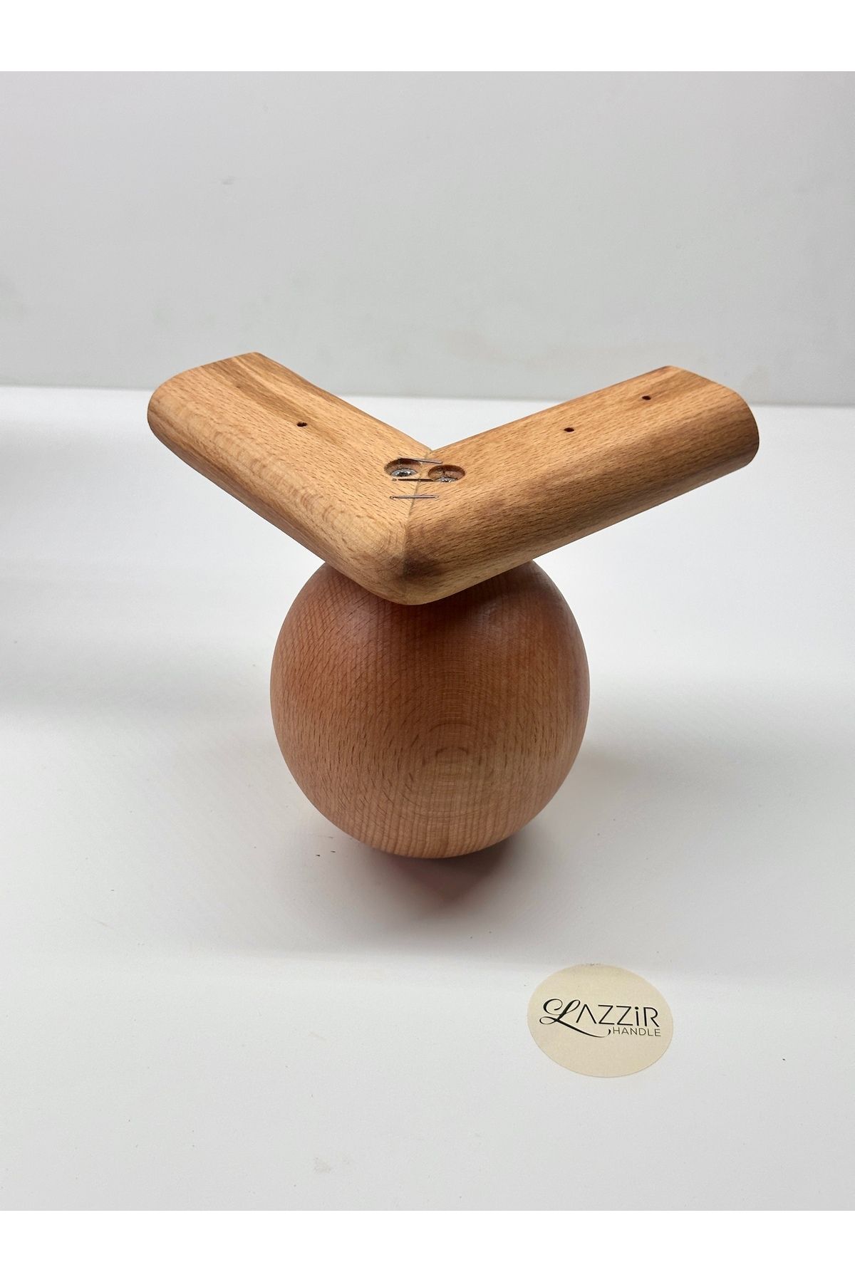 lazzir handle Ahşap L koltuk ayağı top model 13 cm