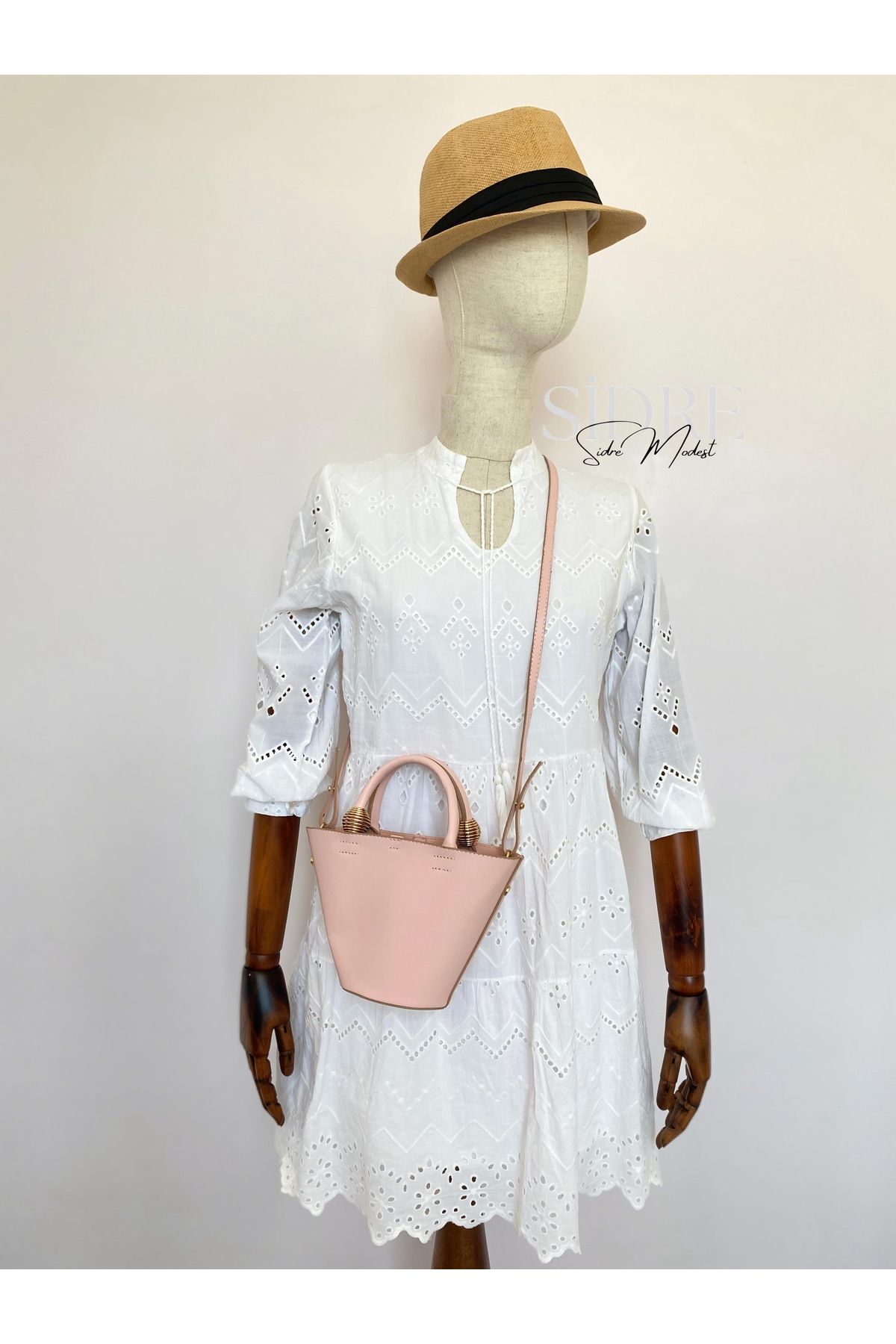 SİDRE MODEST Elva Bucket Pembe Çanta