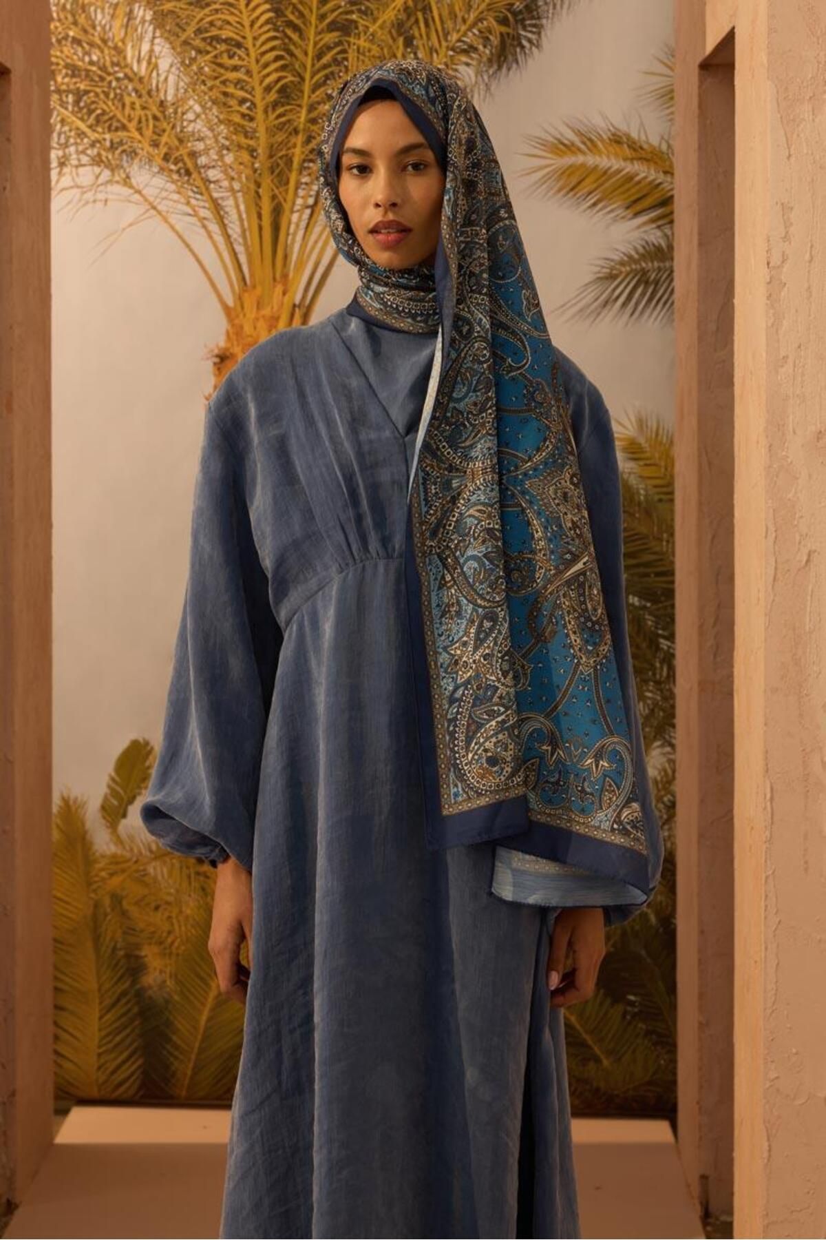 ALYOSHA FASHION Bohem Şal Mavi