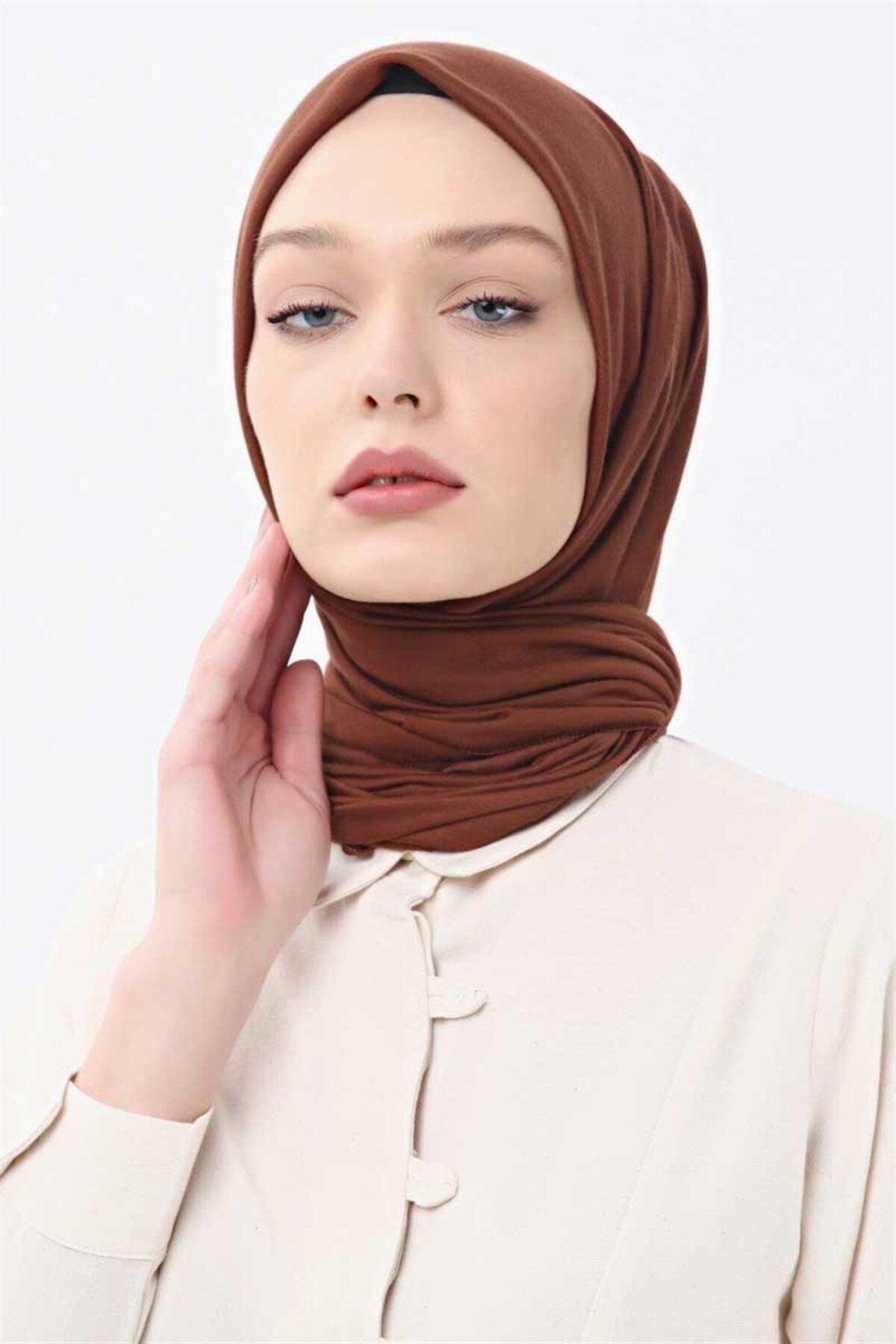 ALYOSHA FASHION Penye Şal Çikolata