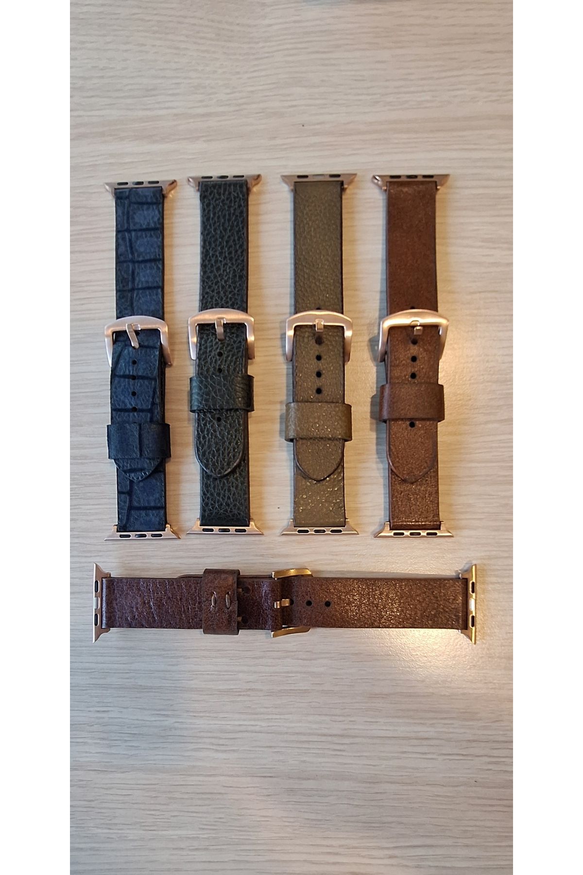FIRSATTAN 42-44-45-46-49 MM ROSE KASA UYUMLU PREMİUM ELYAPIMI (HAND MADE) ÇİFT KAT GERÇEK DERİ KORDON