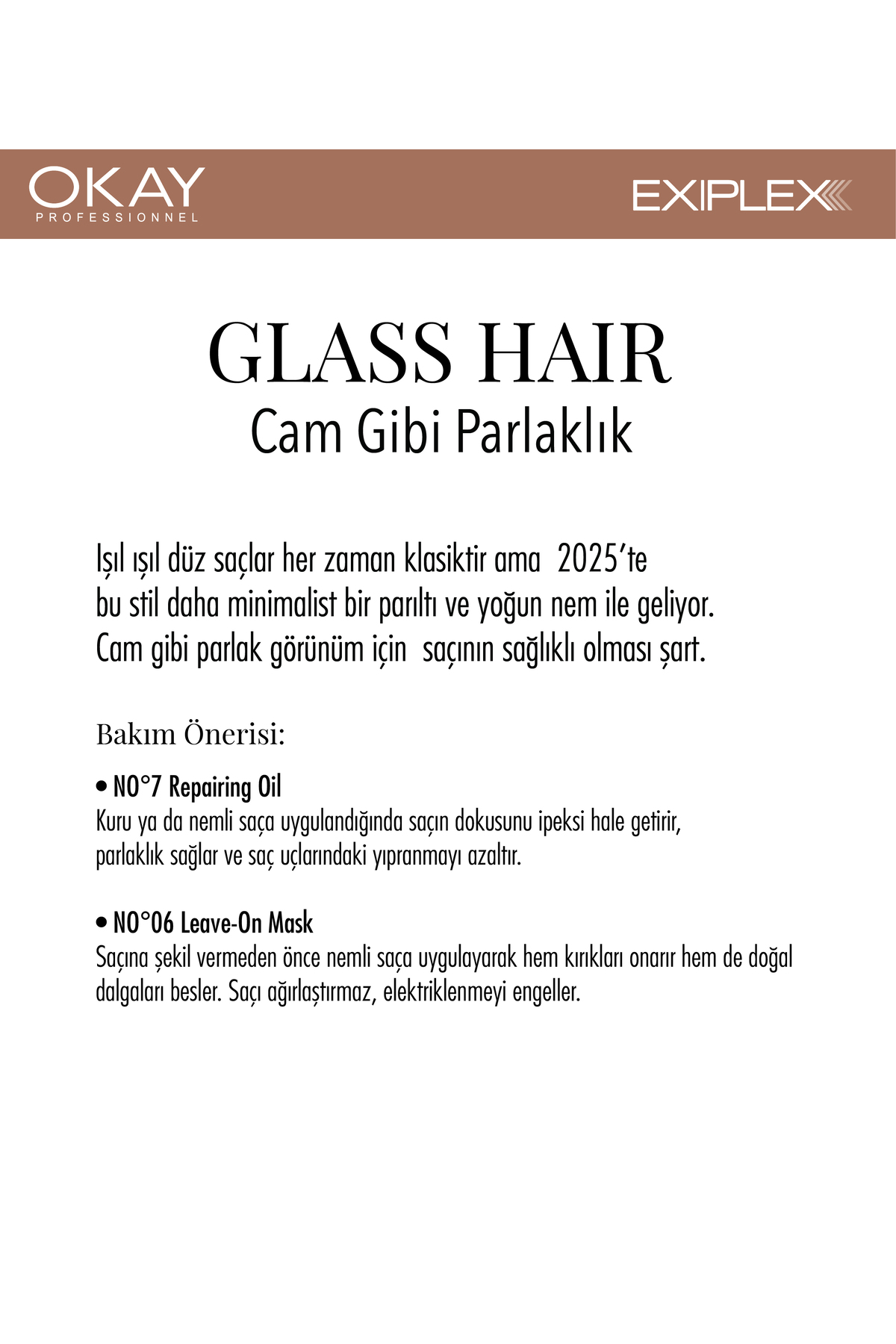 Nº6 LEAVE-ON MASK 100ml + Nº7 REPAIRING OIL 50ml BAĞ ONARICI 2'Lİ BAKIM SETİ — OTR1611 EXIPLEX SET — تصویر 2 از 3