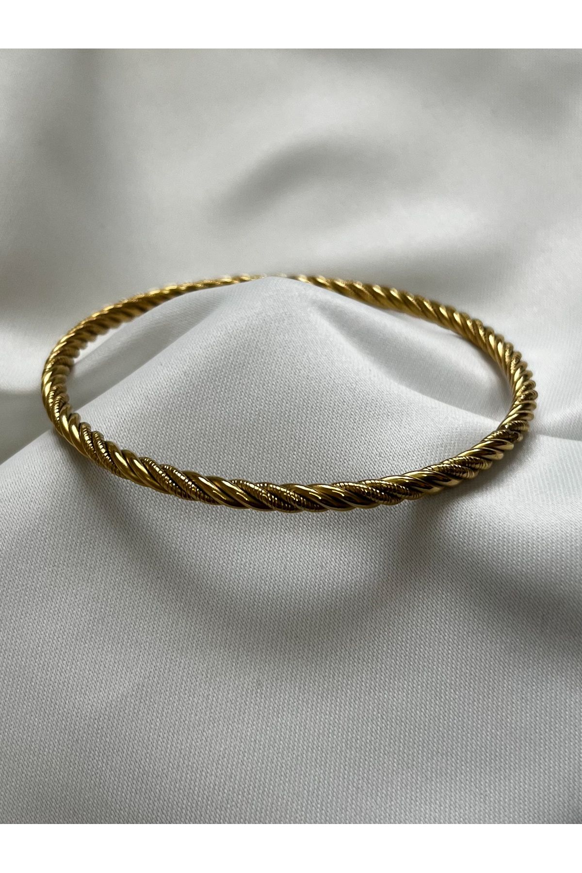 MODA Vintage Burgu Model Gold Bilezik