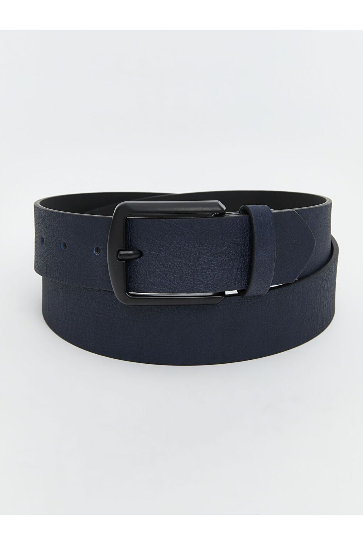 LC Waikiki LCW ACCESSORIES Lacivert Deri Görünümlü Erkek Kemer