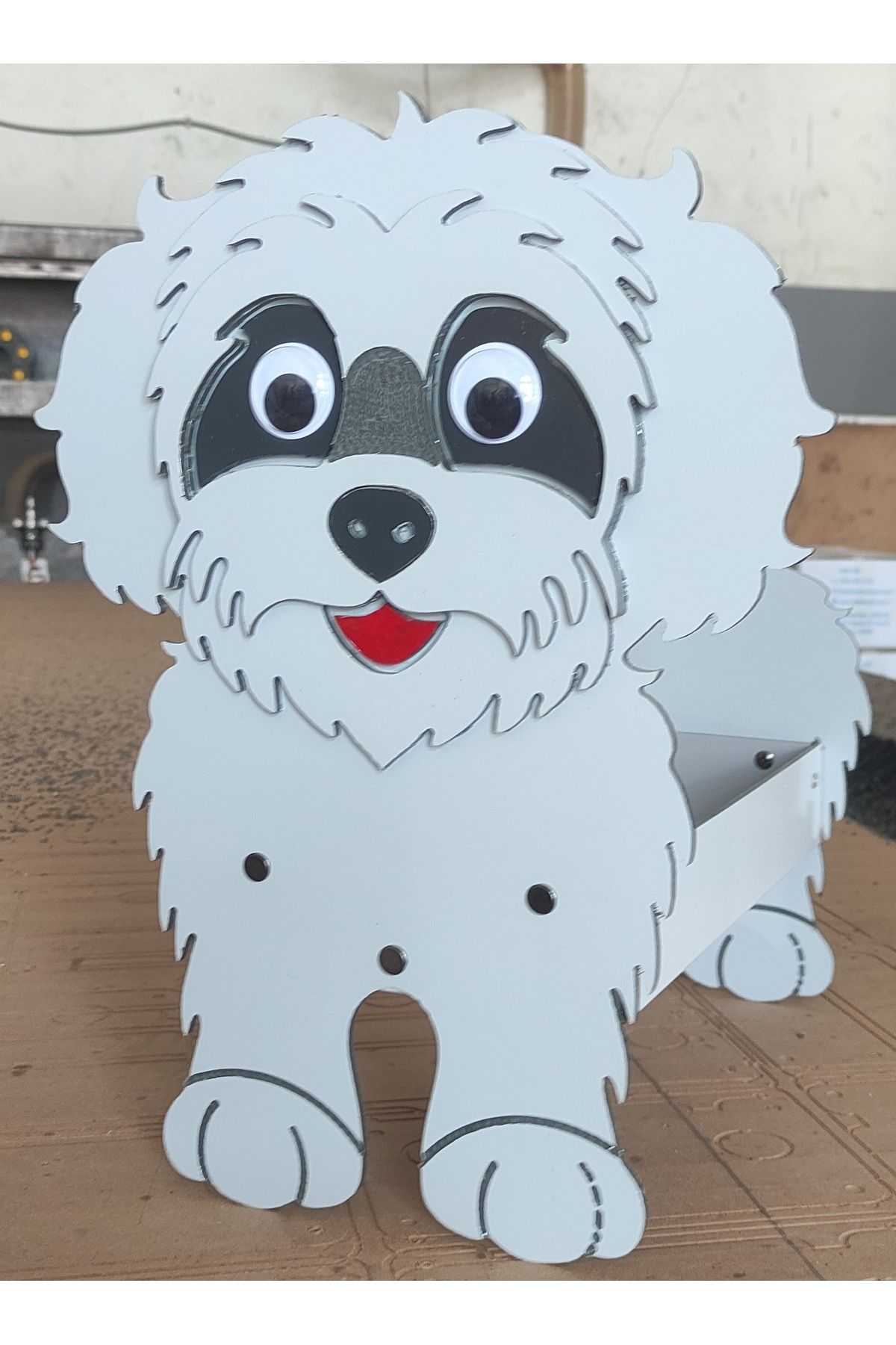 Makermach Köpek Saksı Standı Poodle Cins (Saksı Hediyeli)