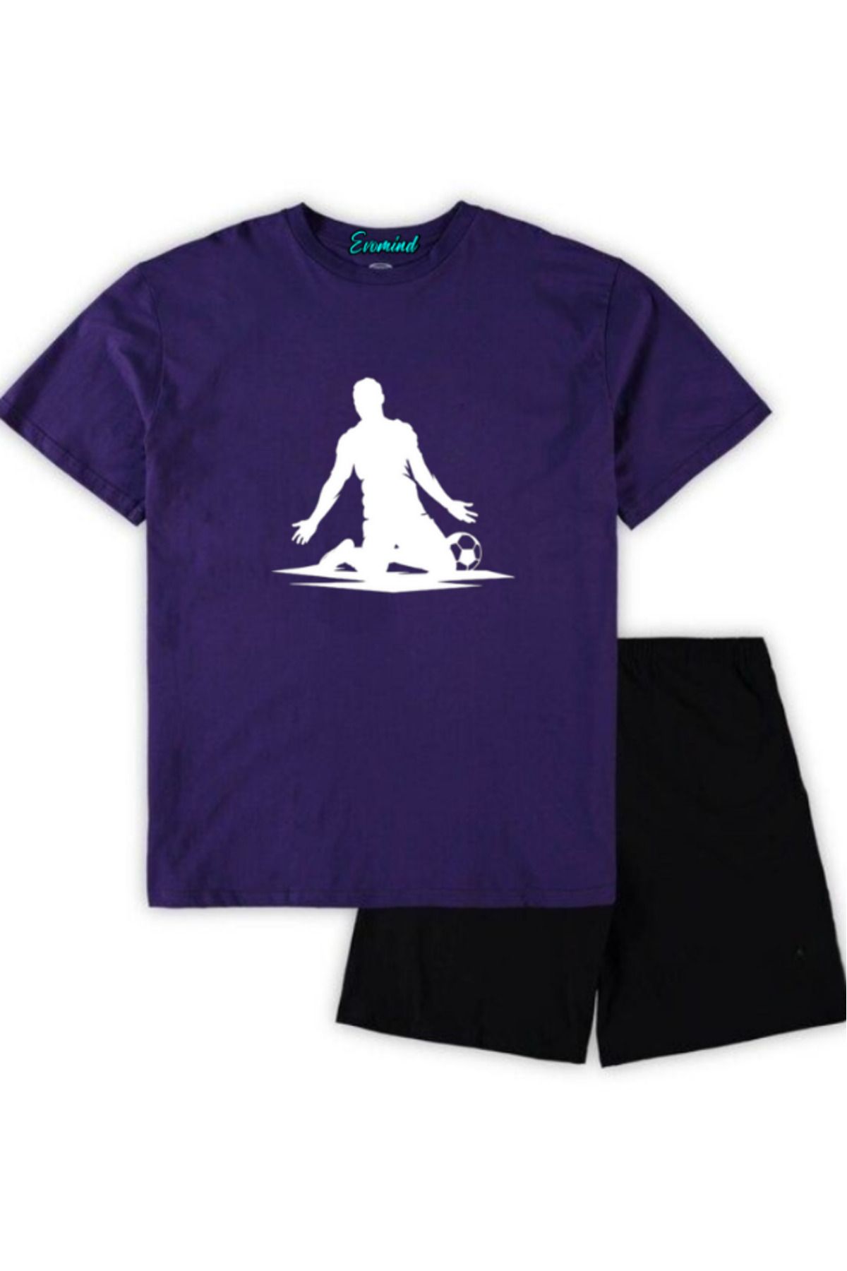 artı4 Futbolcu Baskılı Unisex Şort T-shirt Takım