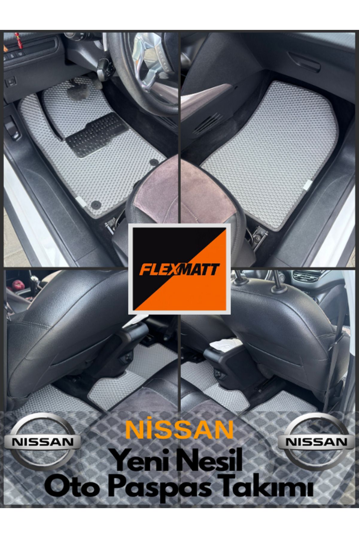 Florex Nissan Prımera (2001 2008) P12 Araç İçi Akıllı Oto Paspas Takımı / Lacivert