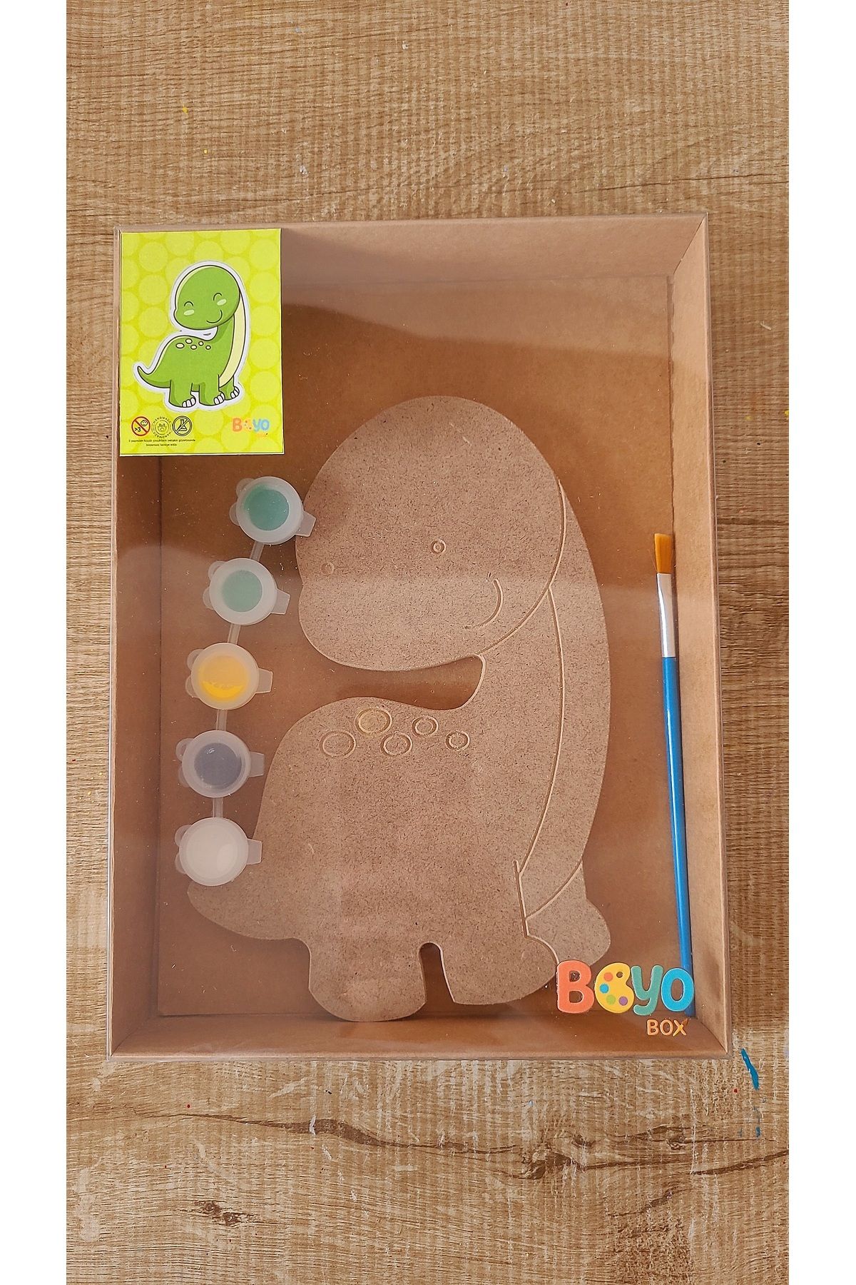 Boyobox dinozor ahşap boyama kiti