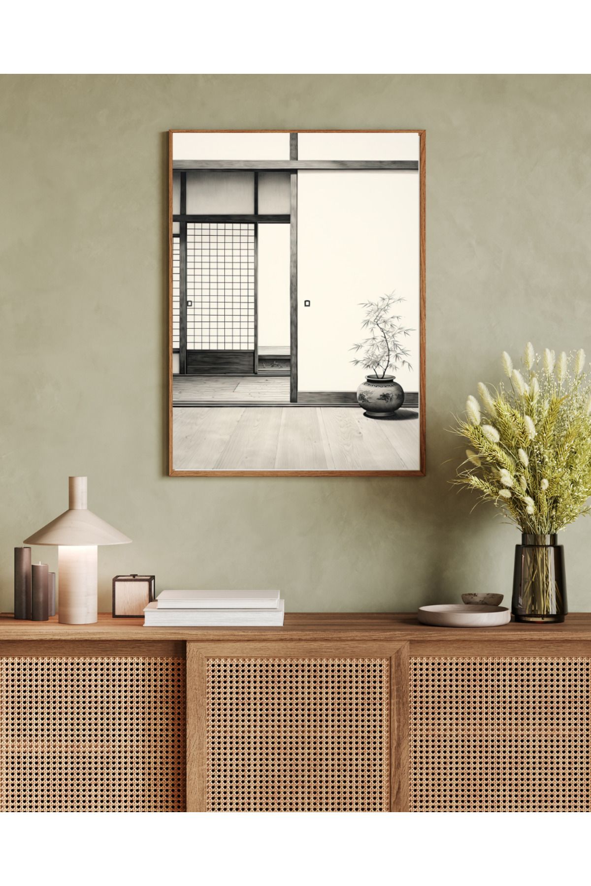 woodhomeworks tek parça salon ofis dekor tablo