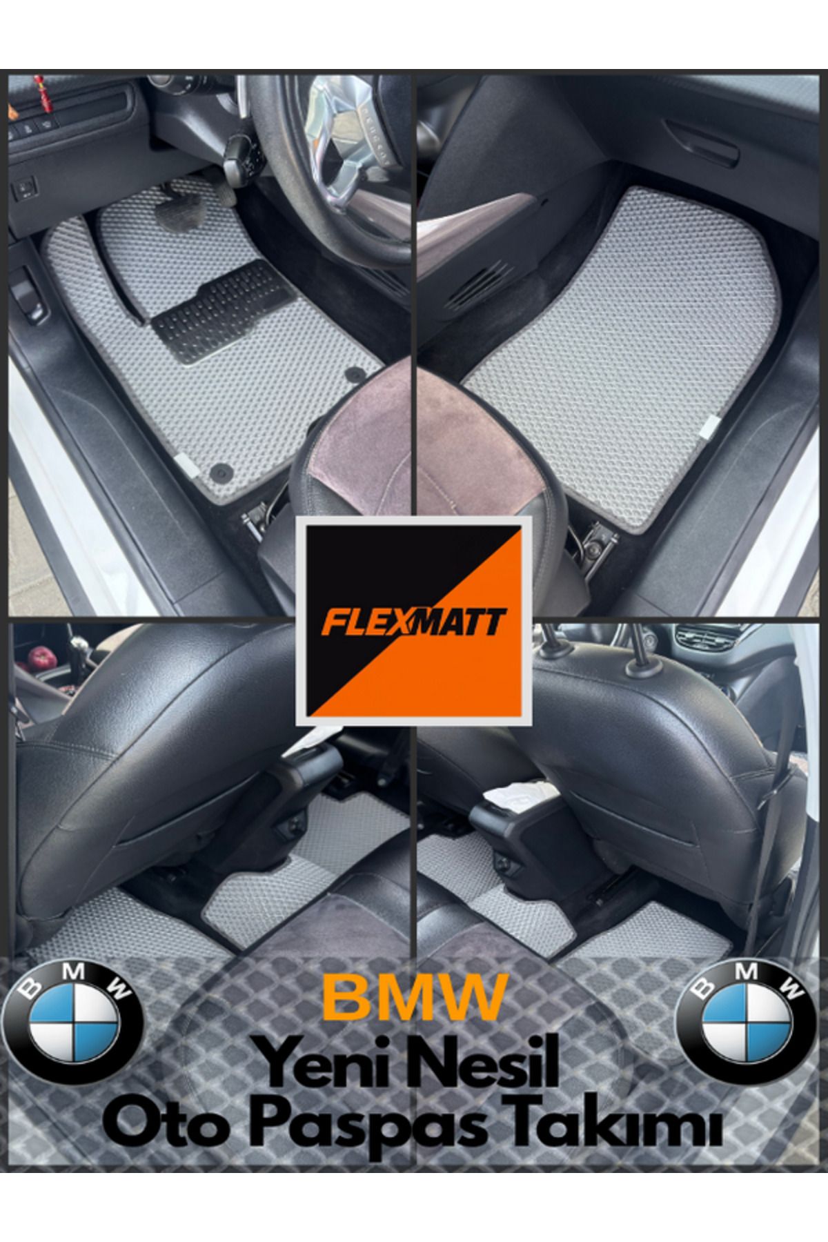 Florex Bmw X5 E70 (2007 2014) Araç İçi Akıllı Oto Paspas Takımı / Lacivert