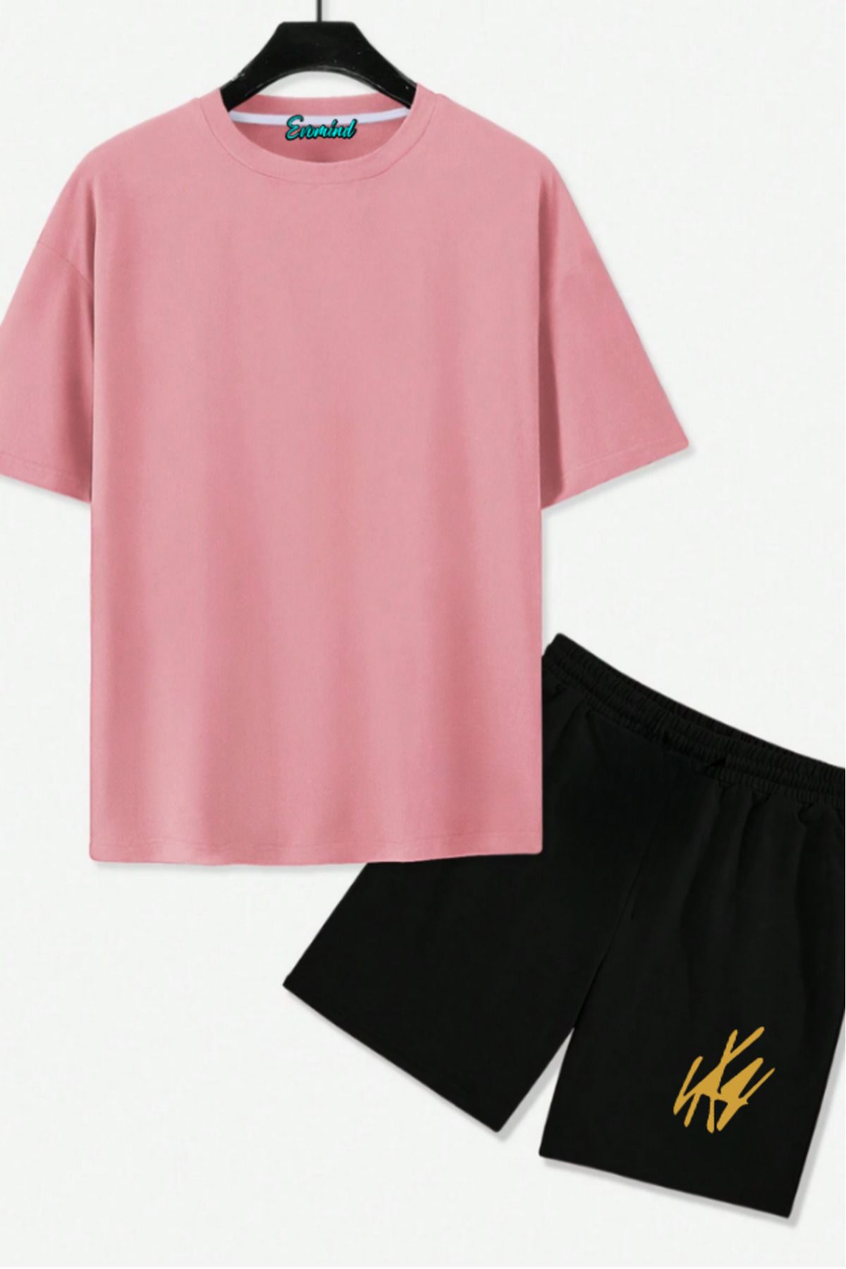 SevMode Şekil Baskılı Unisex Şort T-shirt Takım