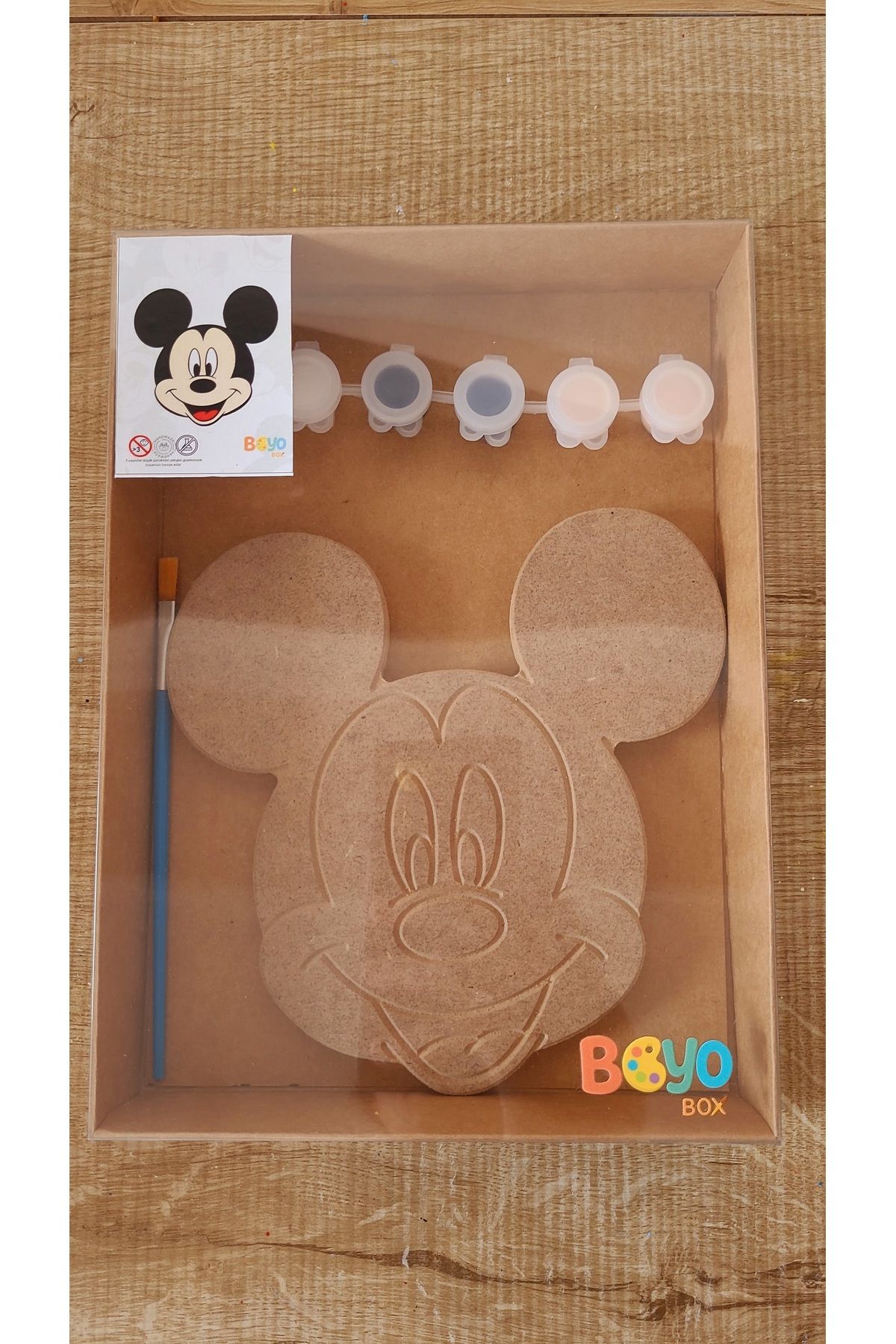 Boyobox Mickey Mouse ahşap boyama kiti