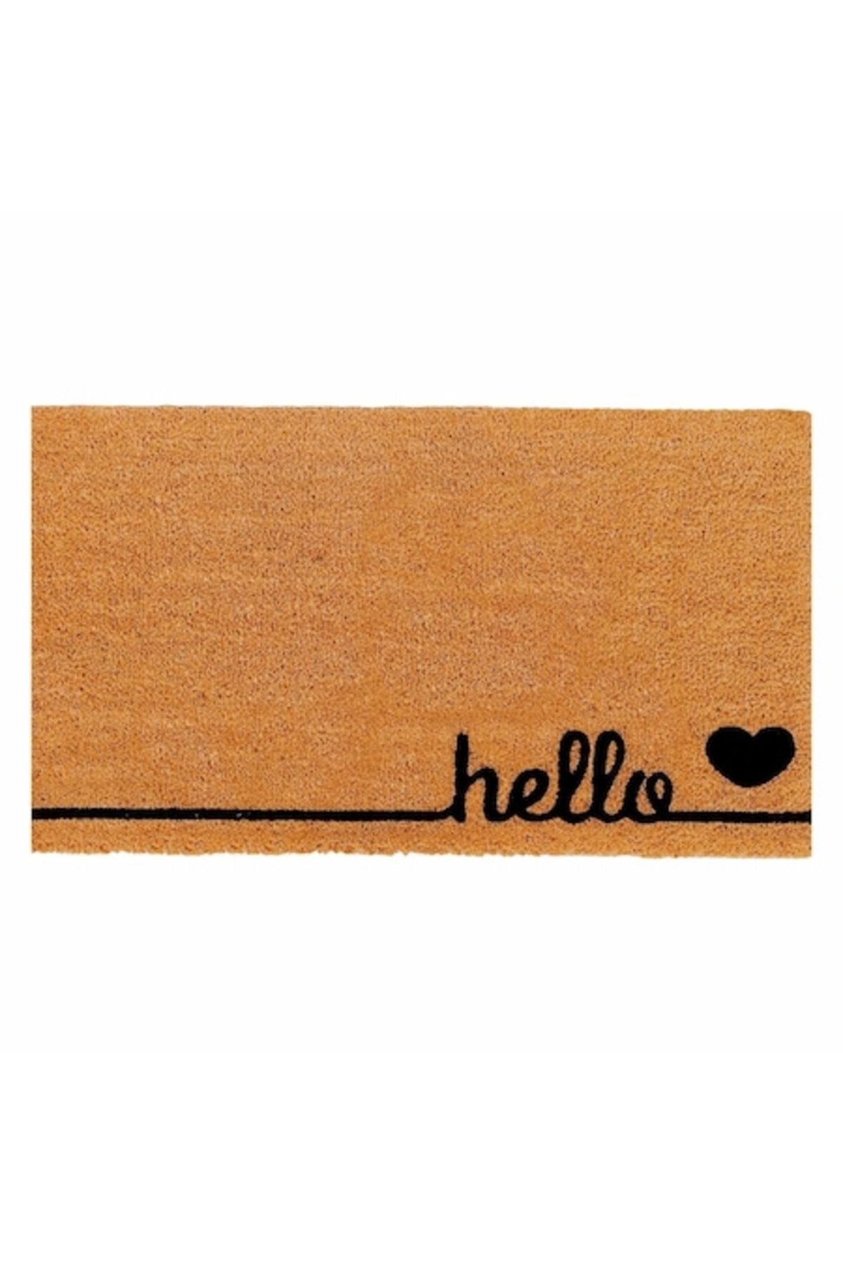 OPTIM DEKO-Covoraș de intrare, fibră de cocos și cauciuc, Deco Hello - 60x40 cm 1