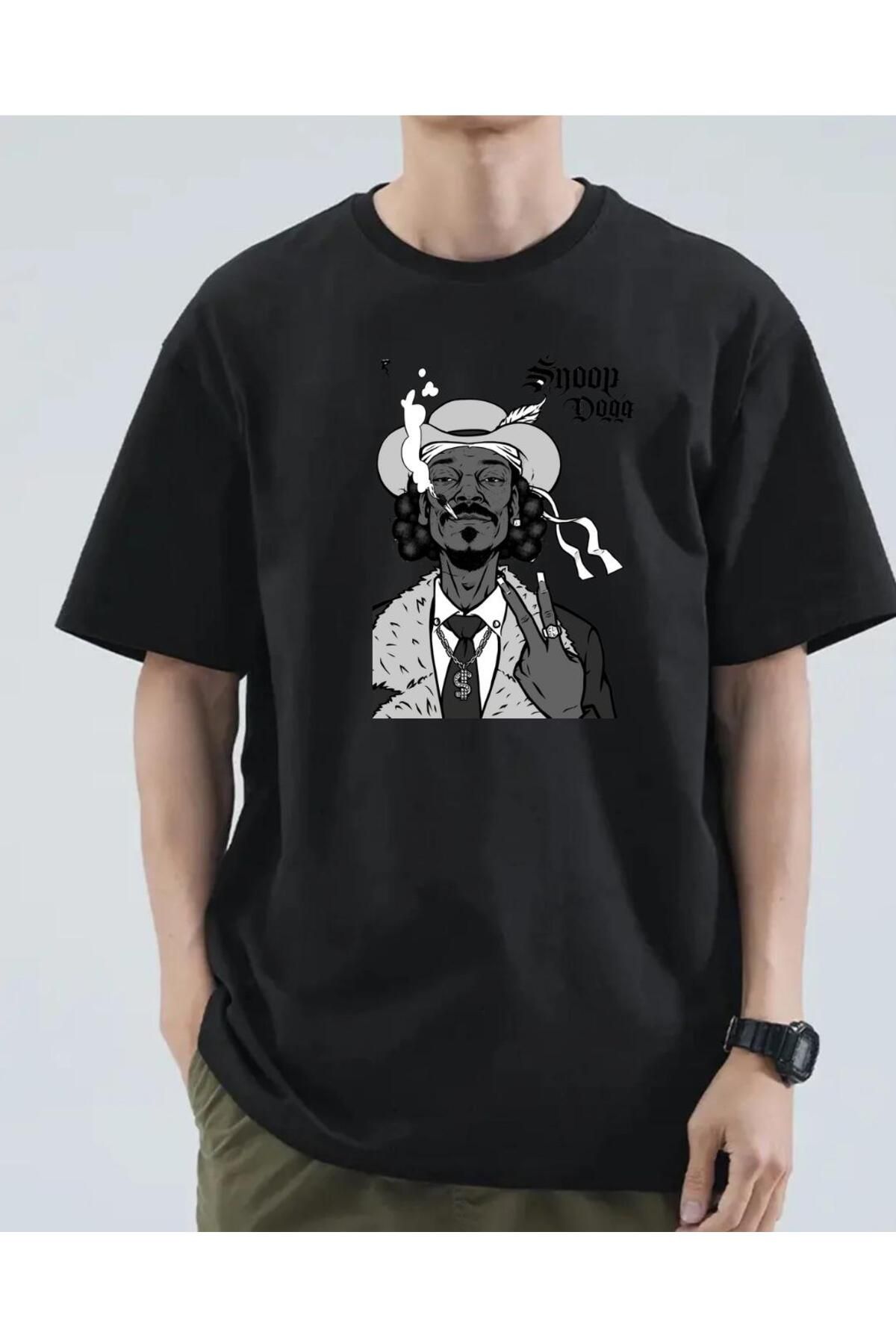 exans moda snopdog v1 Tasarım Baskılı Oversize Tişört