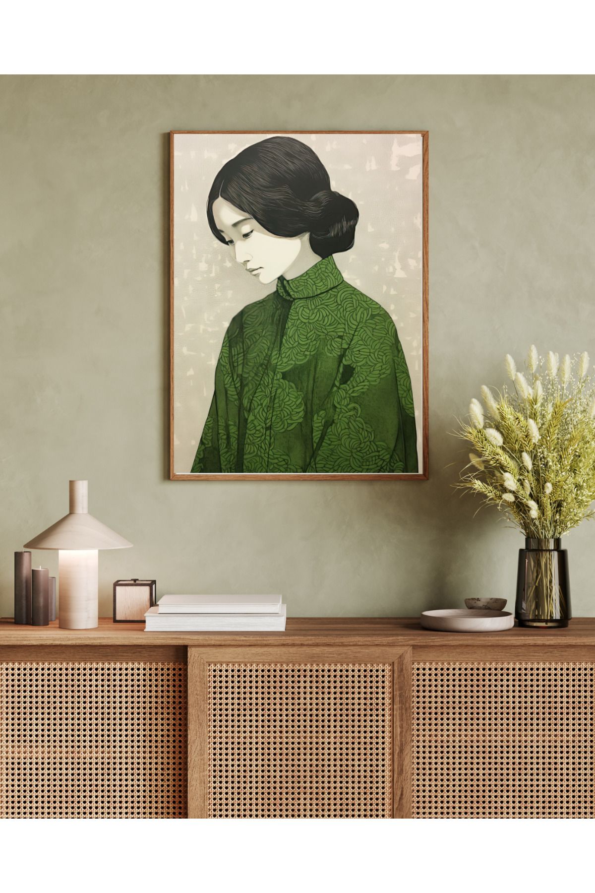 woodhomeworks tek parça salon ofis dekor tablo