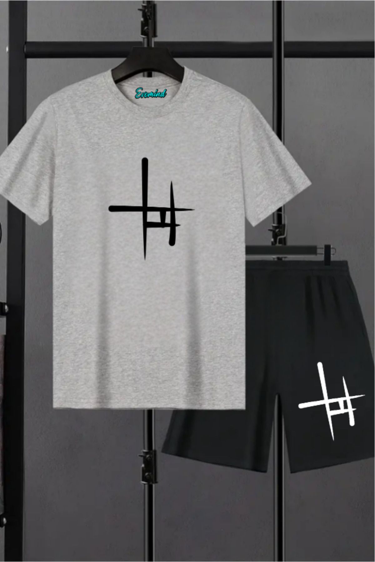 artı4 Artı Baskılı Unisex Şort T-shirt Takım