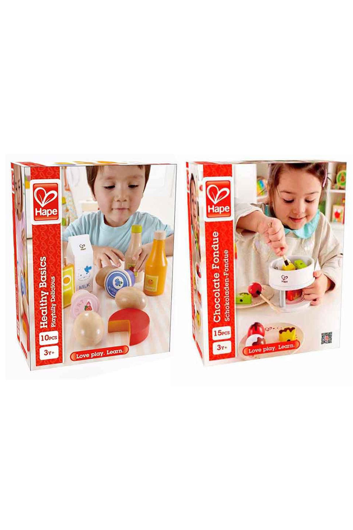 Hape Calimera Toys Ahşap Sağlıklı Besinler ve Ahşap Çikolata Föndü 2li Set