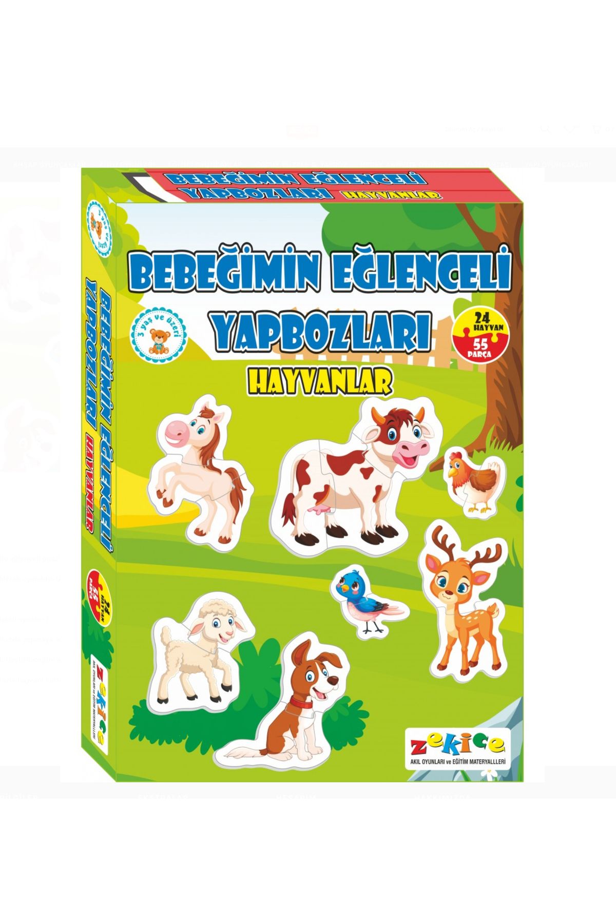 BulutRetail Bebeğimin Eğlenceli Yapbozları Hayvanlar