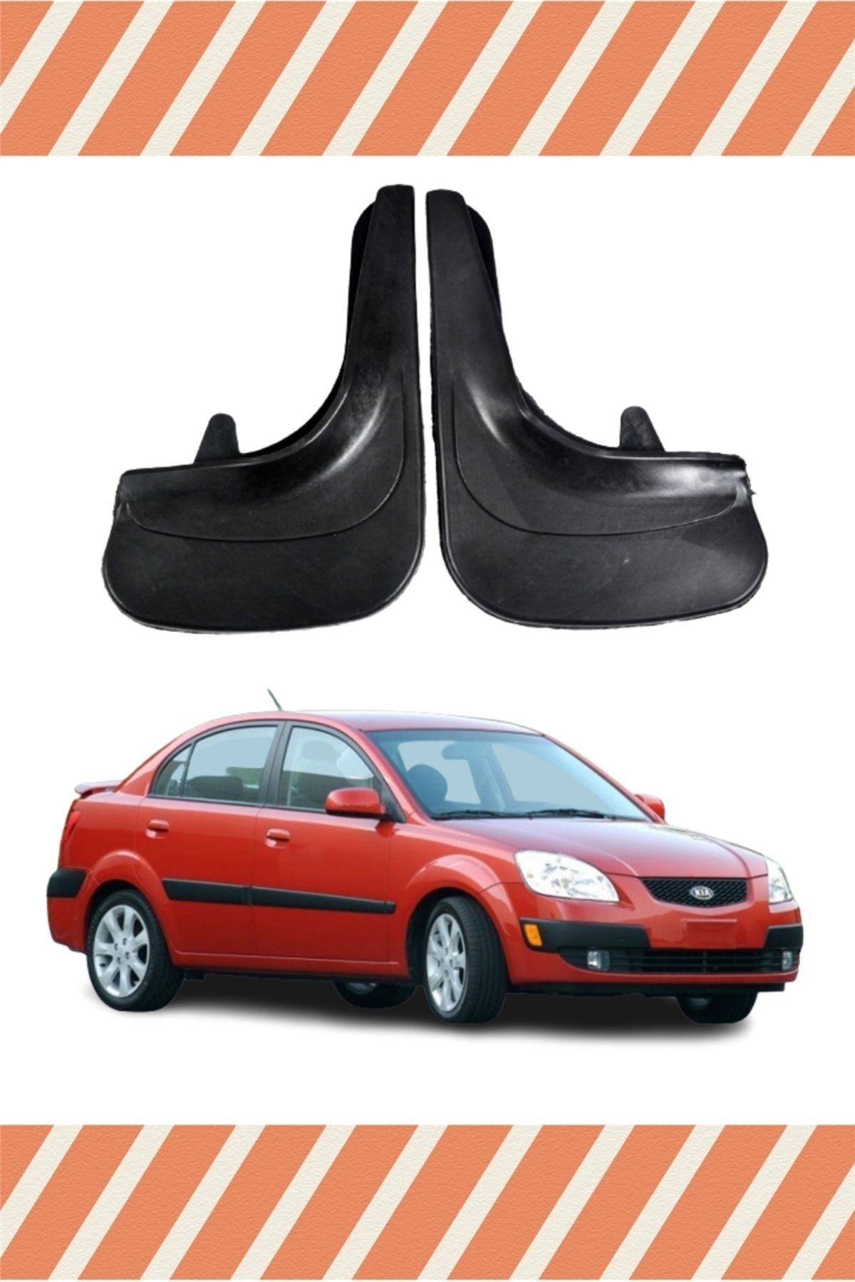 Alpax Kia Rio 2006-2011 uyumlu 2’li tozluk çamurluk paçalık koruma sağlar