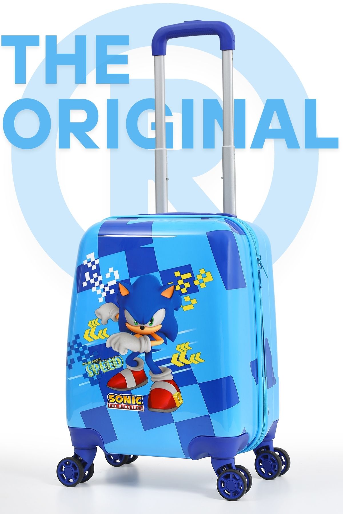 KızılkayaStore Gedox Kids Sonic The Hedgehog Lisanslı Mavi Erkek Çocuk Valizi – Süper Hızlı ve Hafif Tasarım