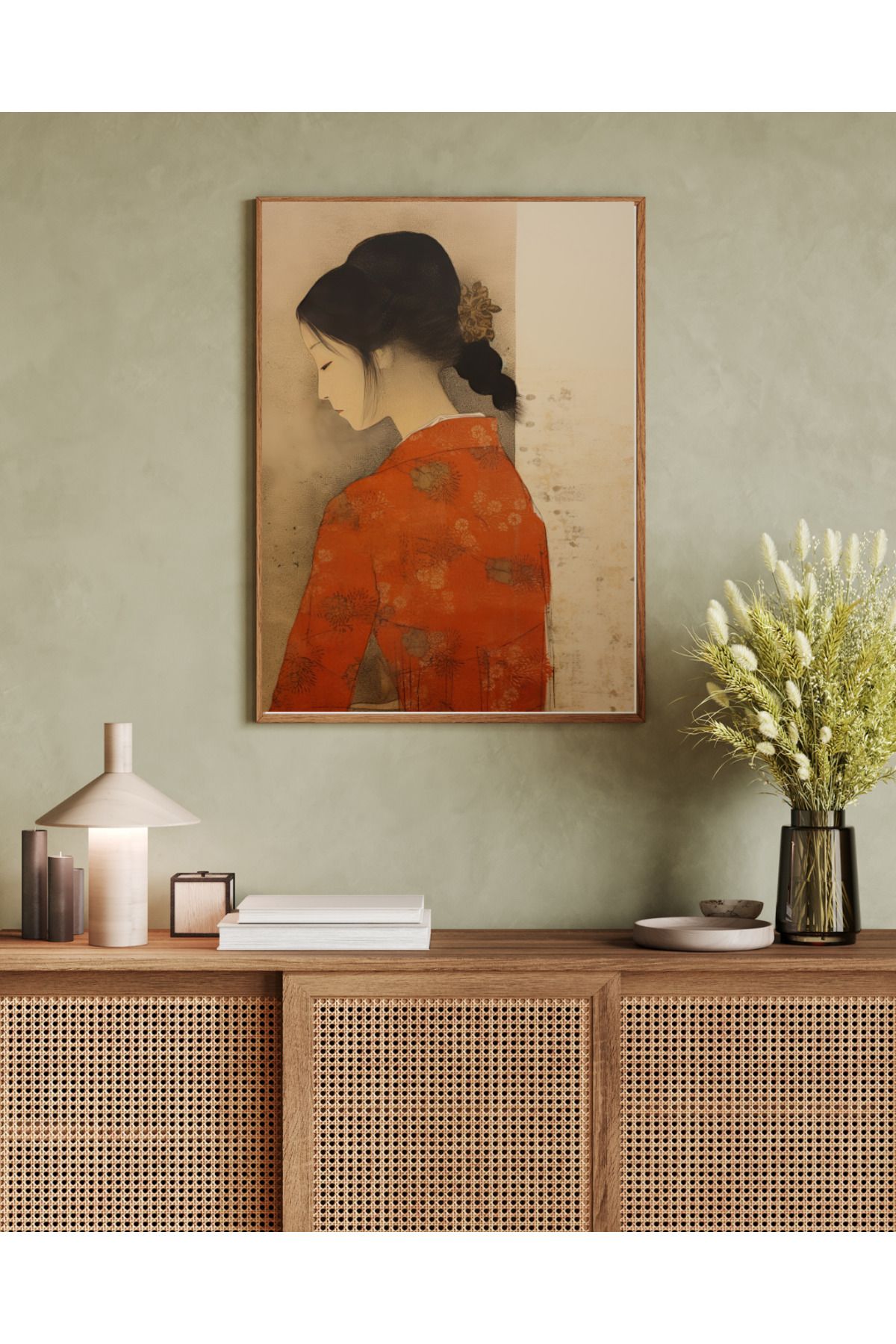 woodhomeworks tek parça salon ofis dekor tablo