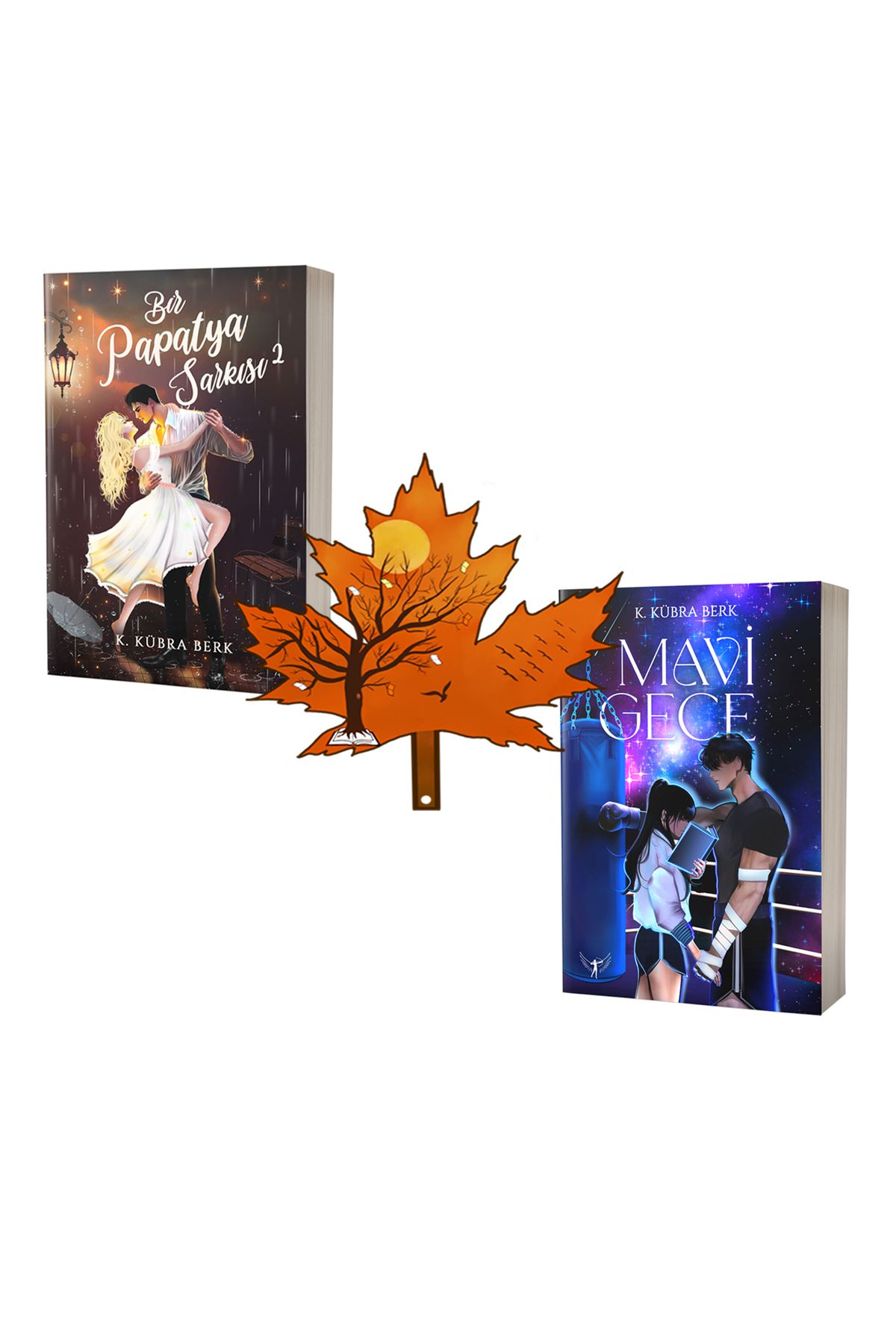 Artemis Yayınları K. Kübra Berk - papatya şarkısı 2. kitap ve - mavi gece - kitap ayracı ile
