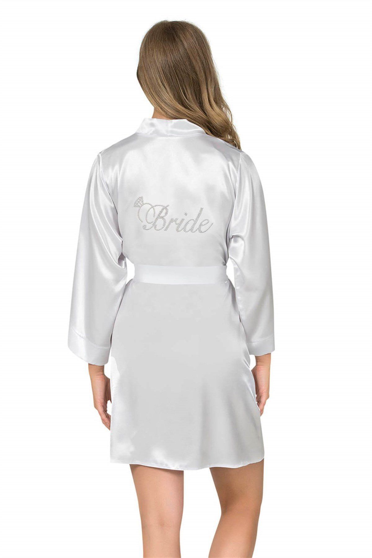 Mulvix Mulvxbrf Brf02 Kısa Saten Bride Sabahlık (Mulvix)