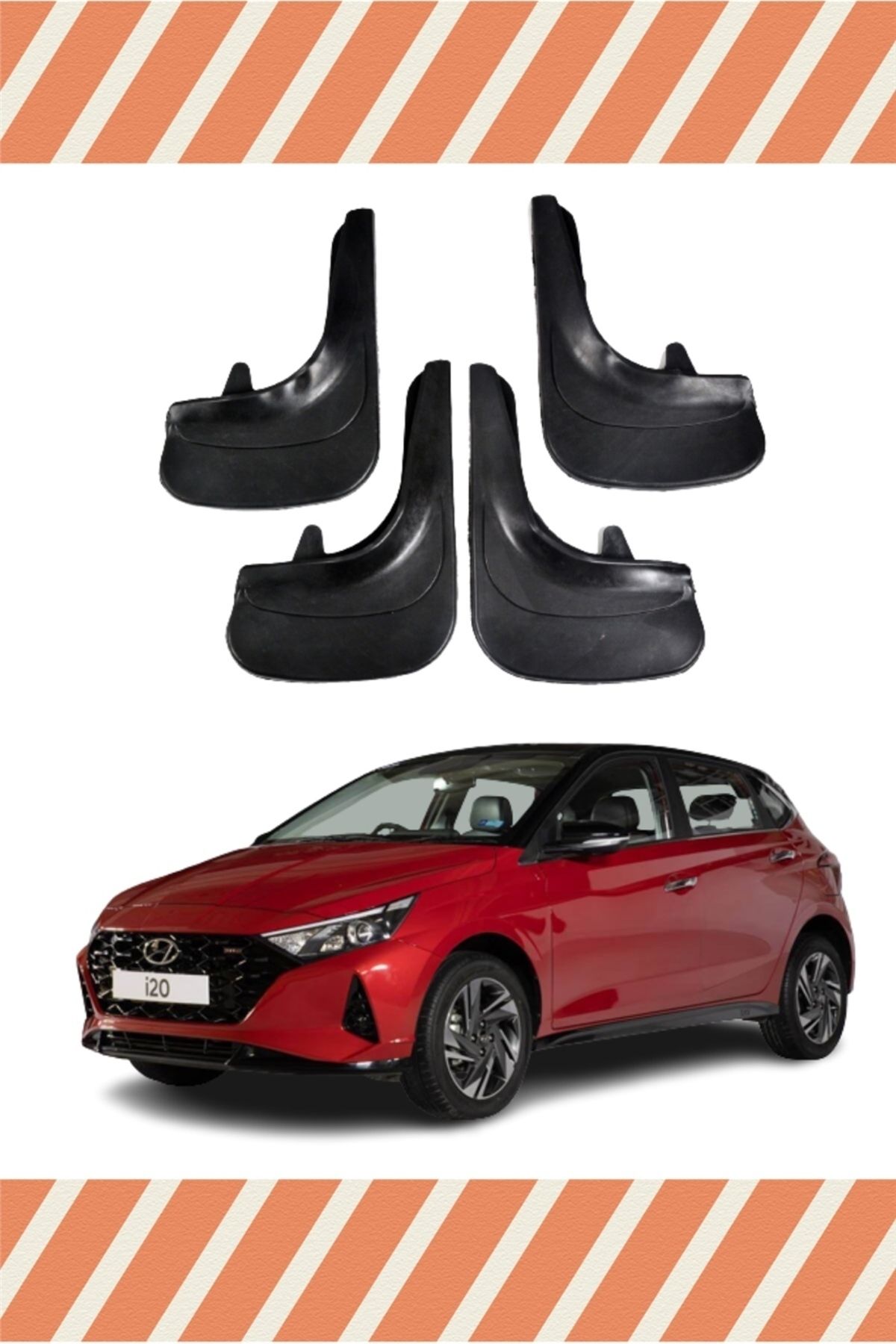 Alpax Hyundai i20 2021-2022 tuning uyumlu yazılı 4’lü tozluk paçalık