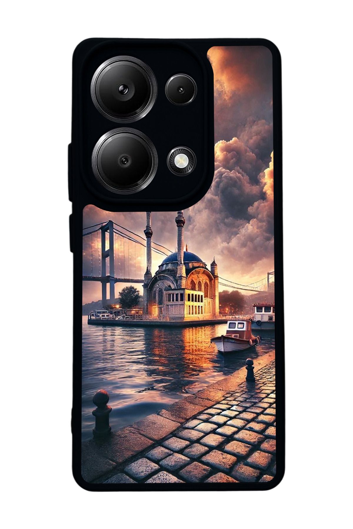 BGAKSESUAR Xiaomi Redmi Note 13 Pro 4G Uyumlu Mat Siyah Kılıf – Yumuşak Silikon, Koruyucu, Şok Emici Kapak
