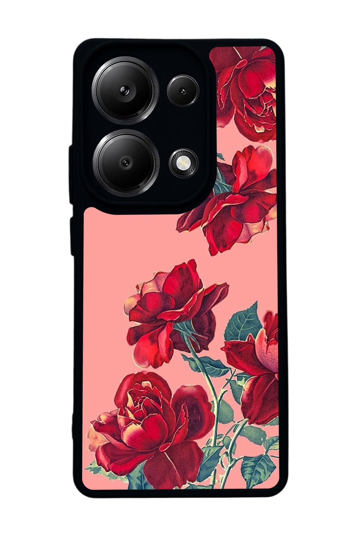 BGAKSESUAR Xiaomi Redmi Note 13 Pro 4G Uyumlu Mat Siyah Kılıf – Yumuşak Silikon, Koruyucu, Şok Emici Kapak