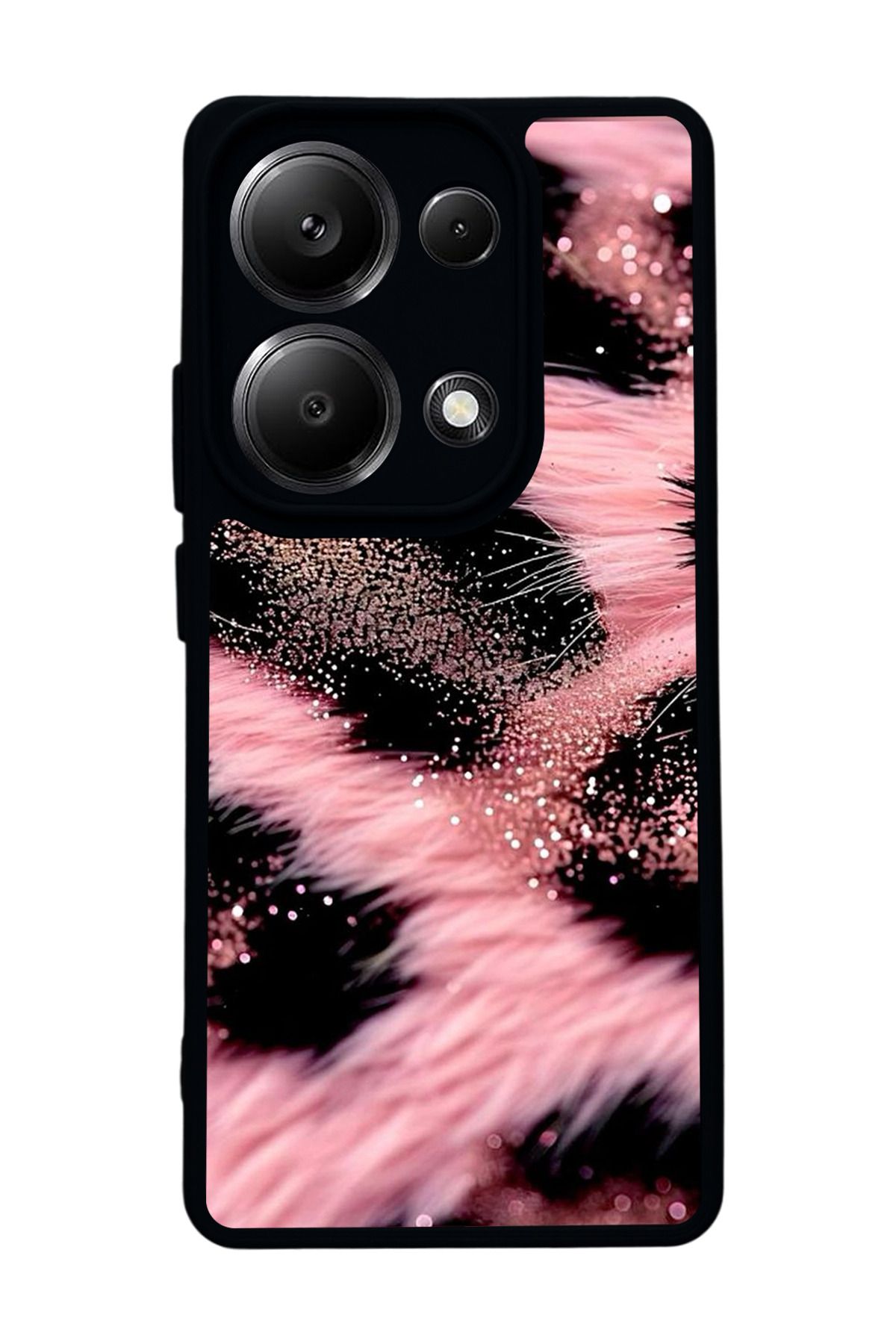 BGAKSESUAR Xiaomi Redmi Note 13 Pro 4G Uyumlu Mat Siyah Kılıf – Yumuşak Silikon, Koruyucu, Şok Emici Kapak
