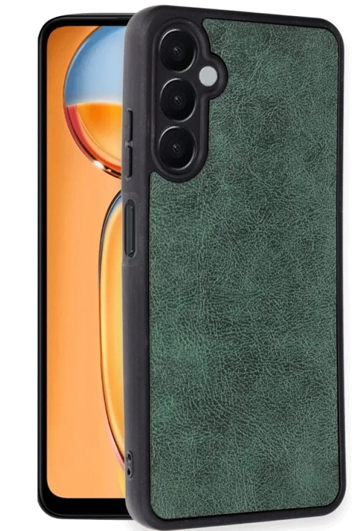 AKSEFİZZ Samsung Galaxy A36 Uyumlu Kılıf Elden Kaymayan Sade Deri Tasarımlı Kapak