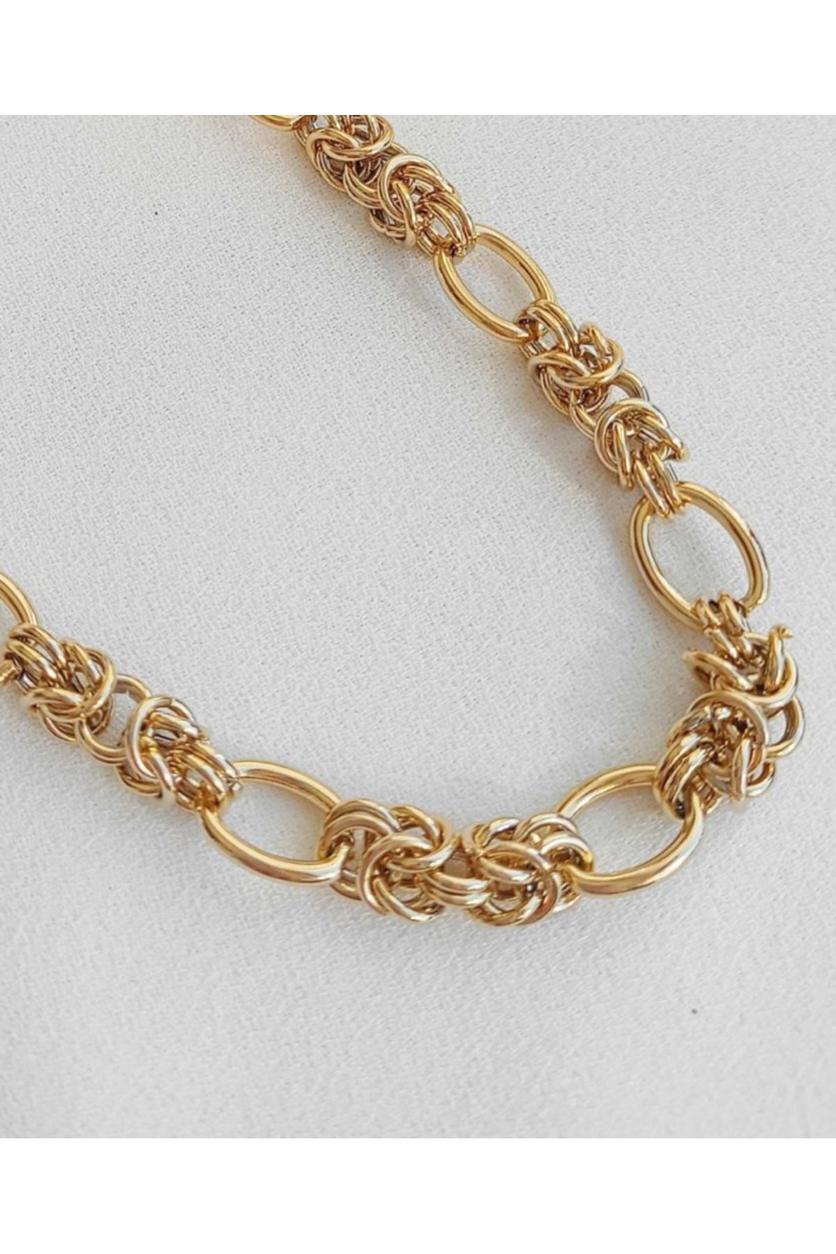 HND collection Çelik Düğüm Zincir Bileklik Modern ve Cesur Tasarım