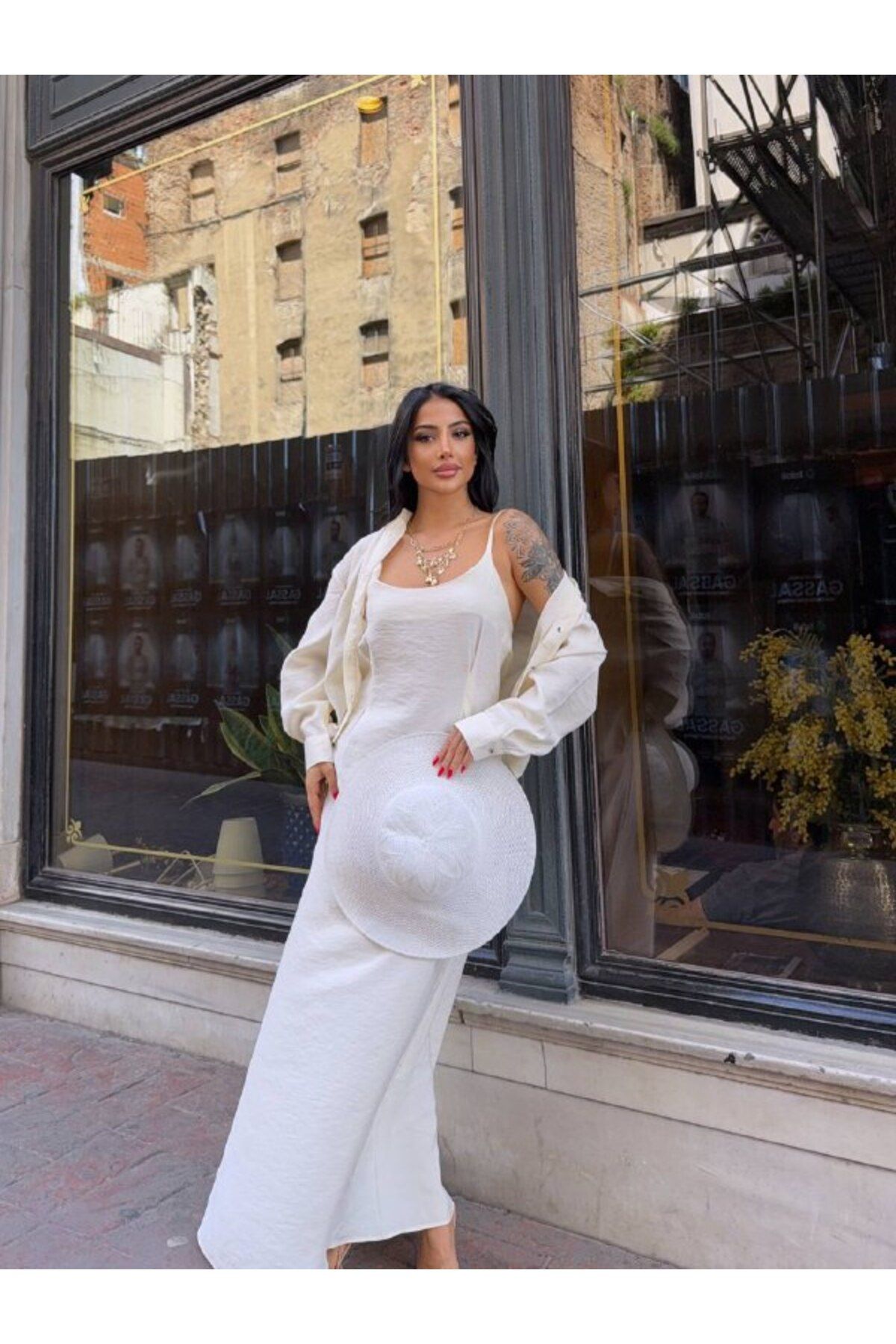 Castivo Fashion Yazlık Keten Görünümlü Takım