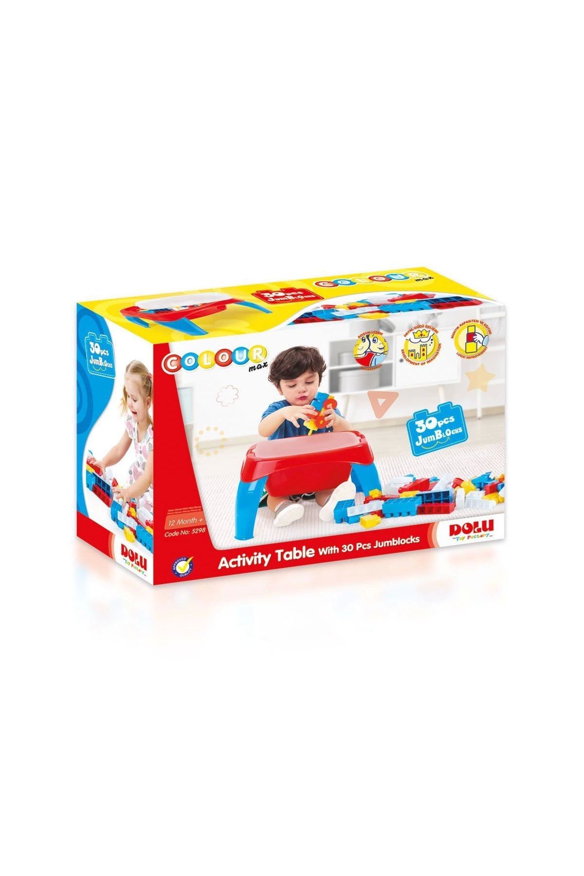 yusuftex 5298 Aktivite Oyun Masası 30 Parça Blok
