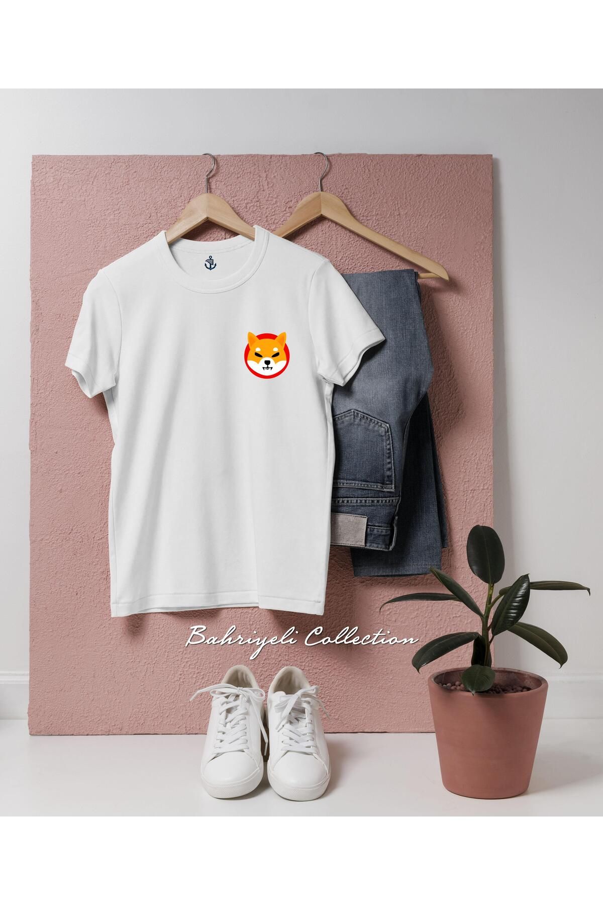 bahriyeli.jpeg Oversize SHİB Shiba Coin Cep Tasarımlı Unisex T-Shirt